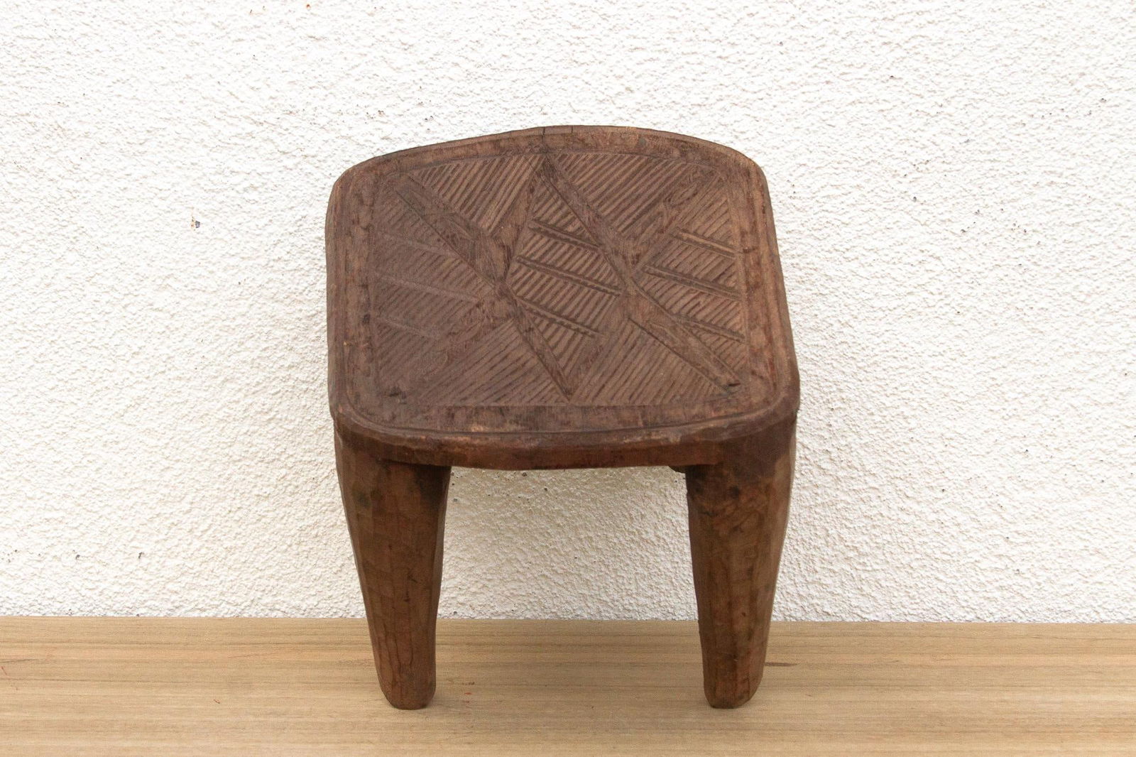 Nupe Carved Stool, Earth's Embrace - 9