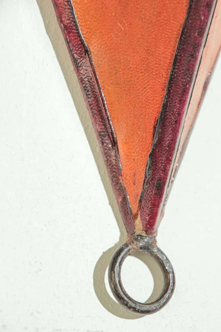 1980s Parchment North African Tribal Art Wall Sconce Attributed to Berber Tribes of Morocco - 7