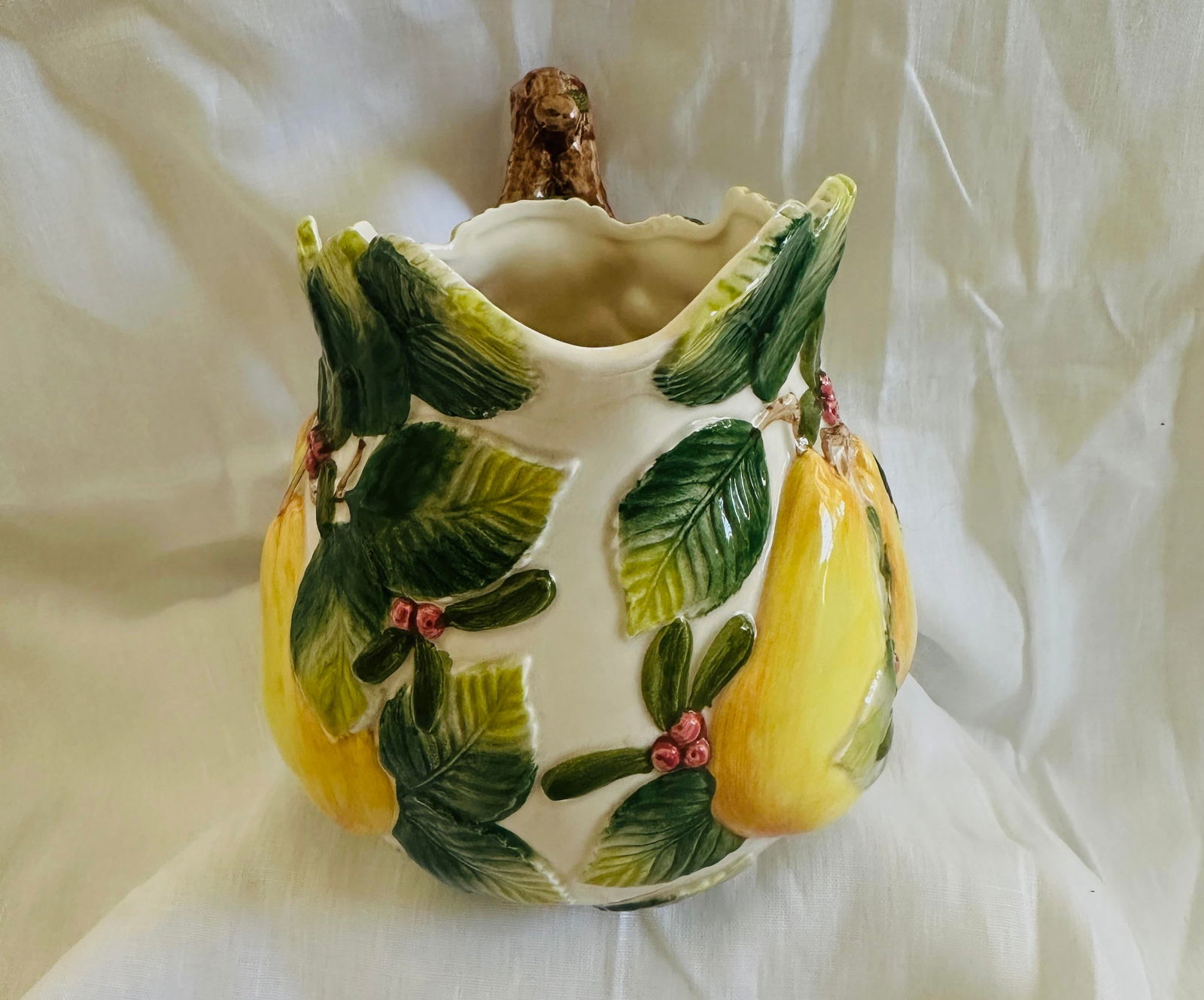 Fitz & Floyd "Holiday Pear" Pitcher 1.5 Qt - 7