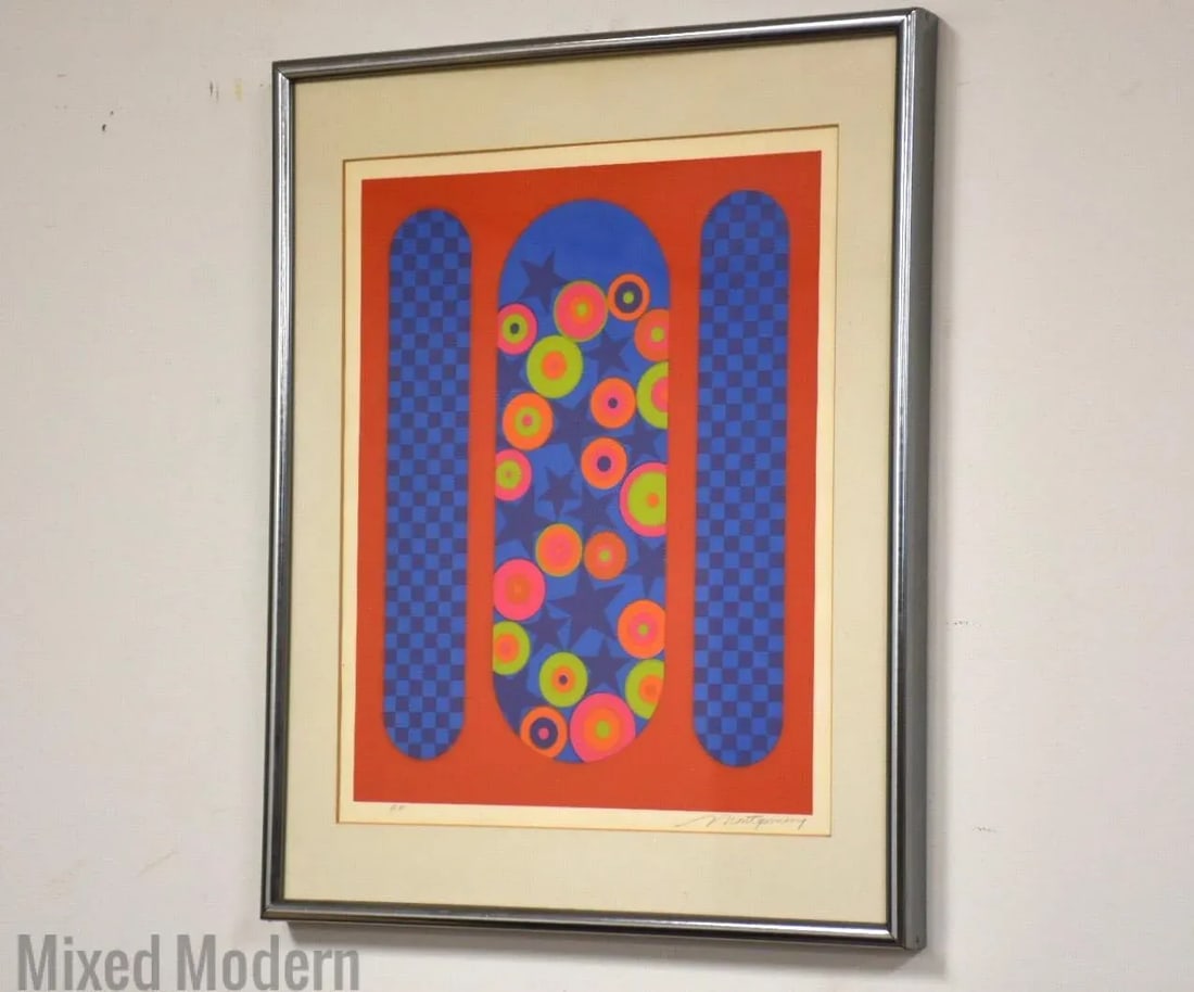 1970s Original Signed Montgomery Lithograph - 6