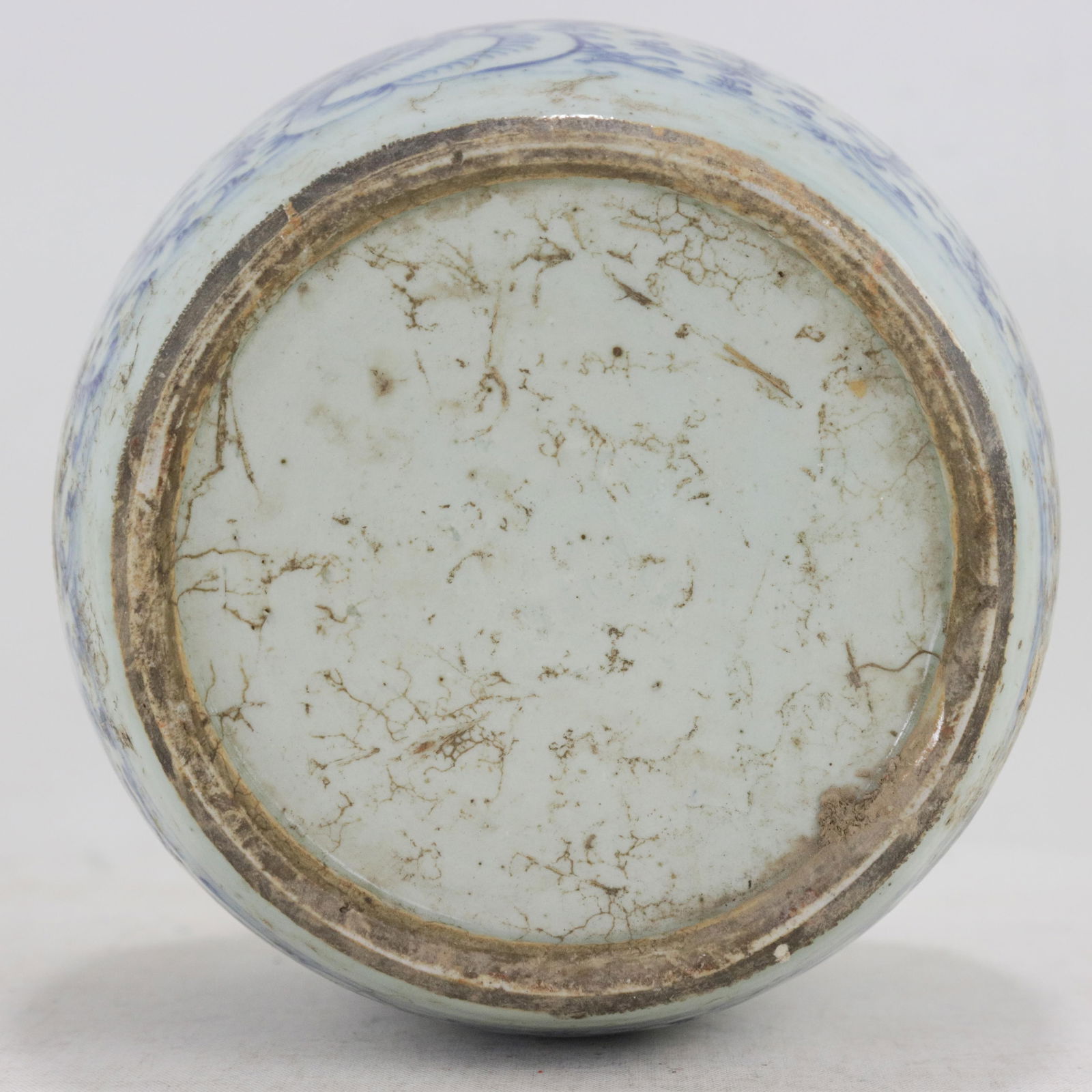 Chinese Blue & White Porcelain Ginger Jar With Double Happiness Symbol "“ Antique Wedding Jar - 7