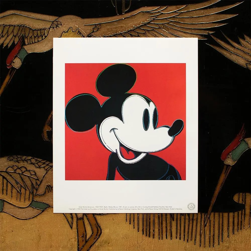 1992 the Andy Warhol Foundation Lithograph "Myths: Mickey Mouse" - 3