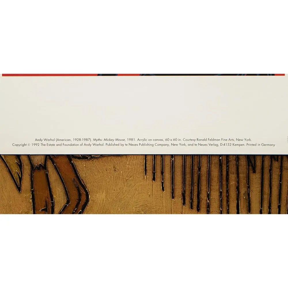 1992 the Andy Warhol Foundation Lithograph "Myths: Mickey Mouse" - 4