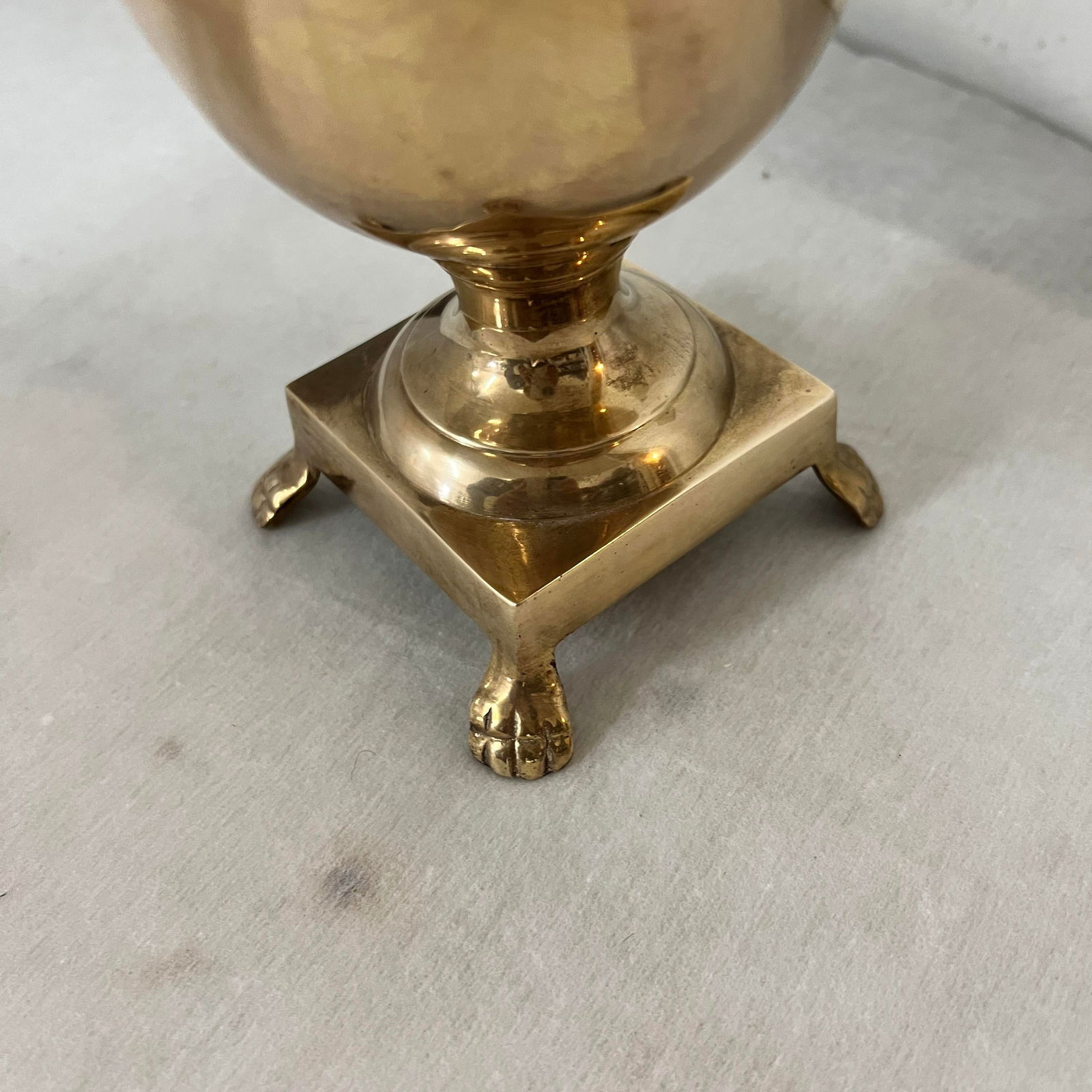 Vintage Pineapple Brass Urn - 3