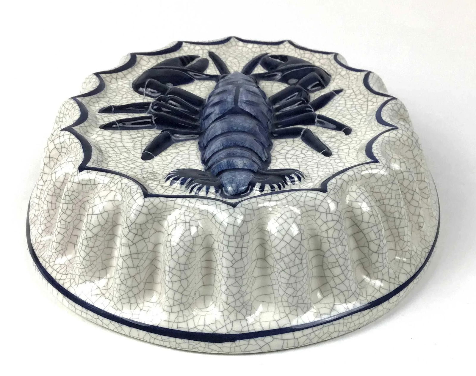 Hand Painted Dedham Pottery Signed Pottery Lobster Wall Art - 5