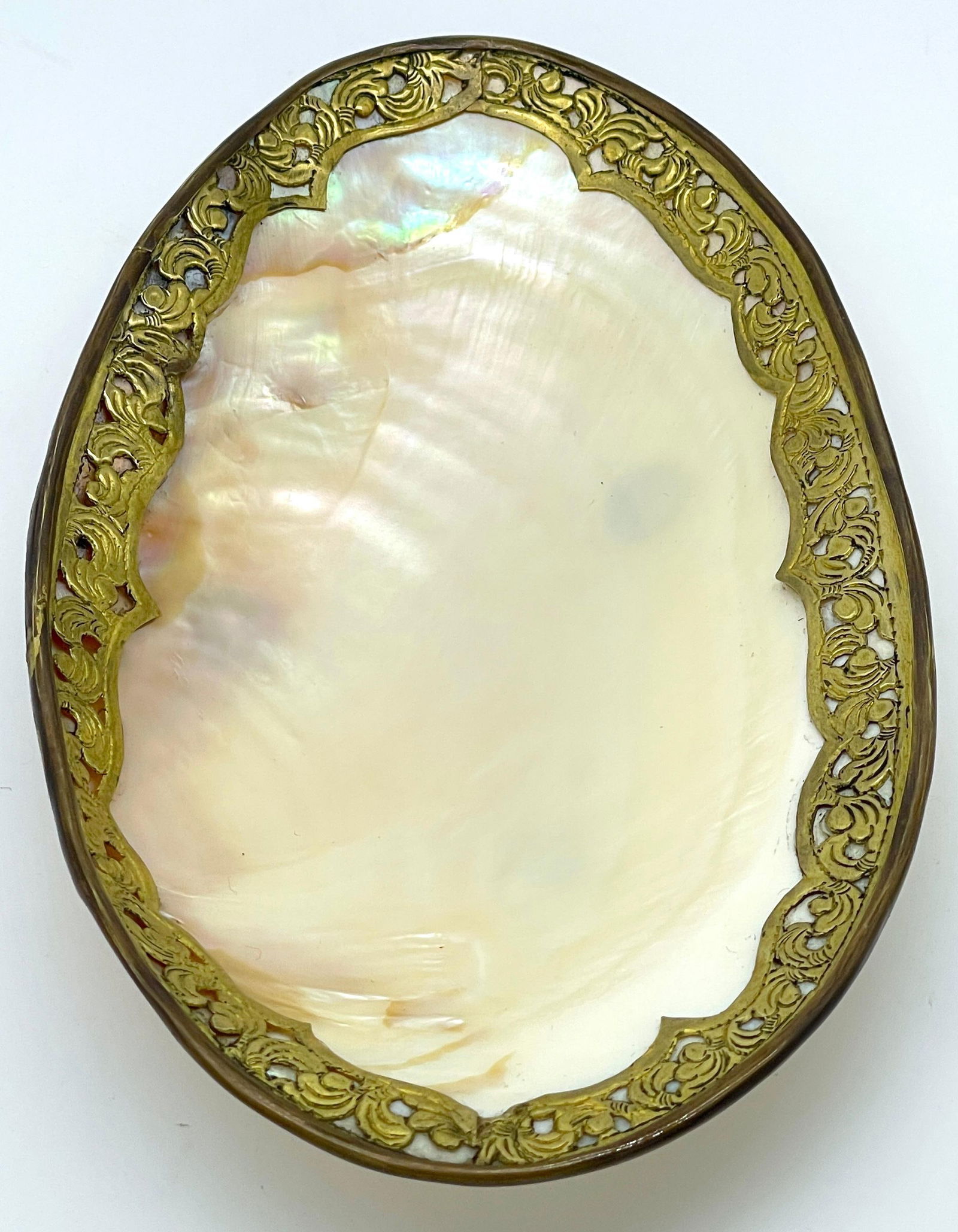 Napoleon III Ormolu Mounted Footed Shell Dish/ Vide-Poche - 7