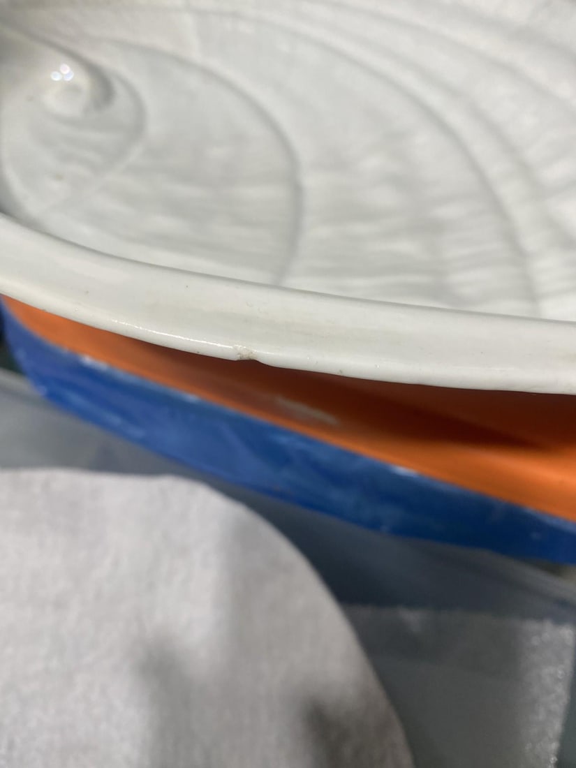 White Porcelain Abalone Shell Salad Plates - A Set of 10 - 5