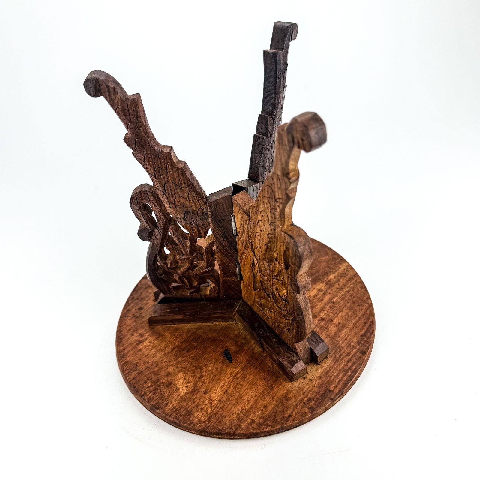 Hand-Carved Indian Sandalwood Display Table - 6