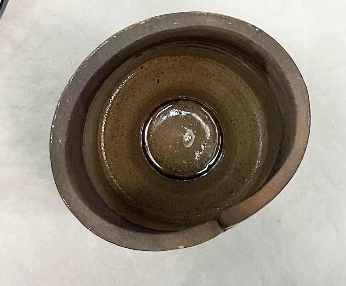 Mid-Century Modern Studio Pottery Cylindrical Pottery Vase Signed - 6