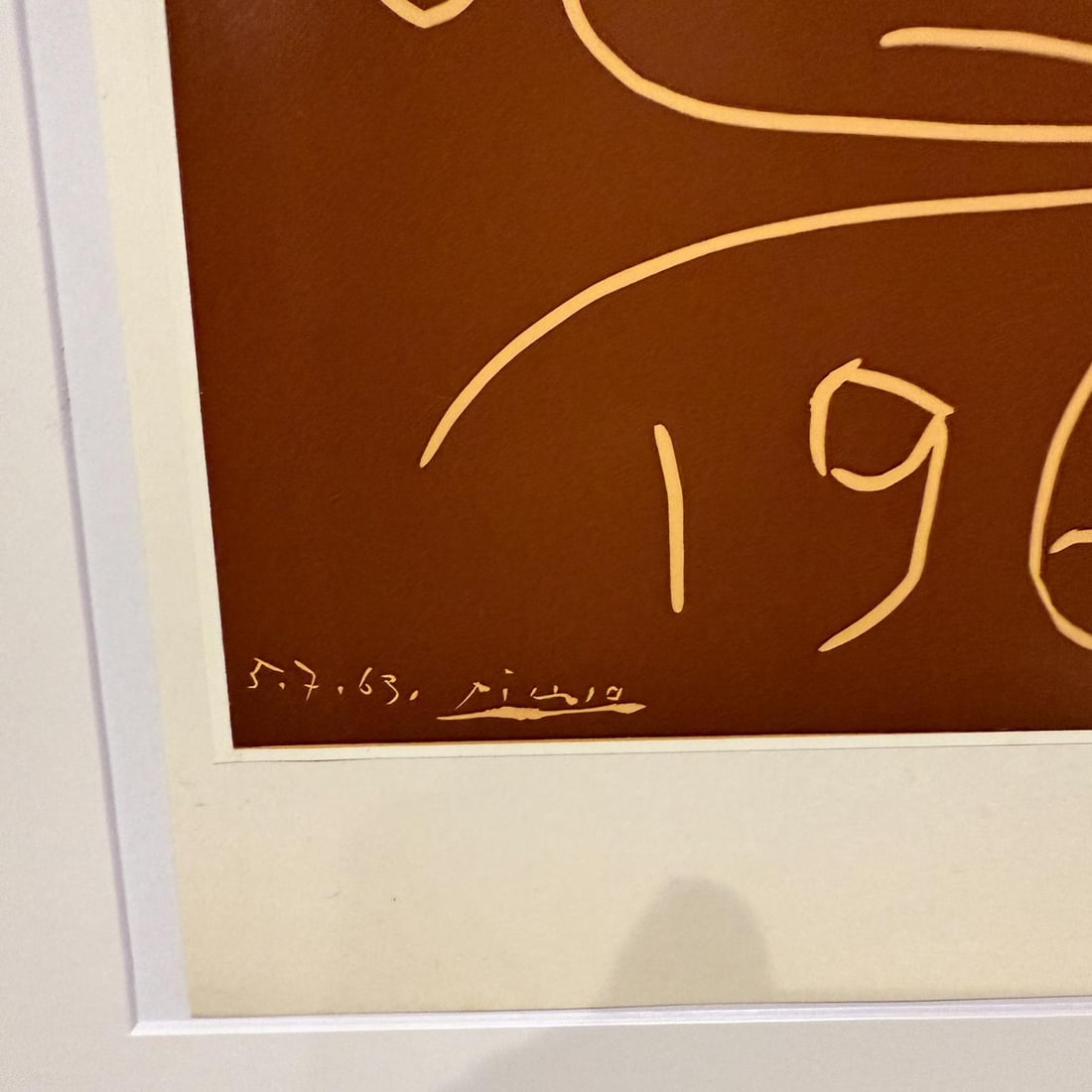 1963 Pablo Picasso Exposition Vallauris Poster Linocut - 3