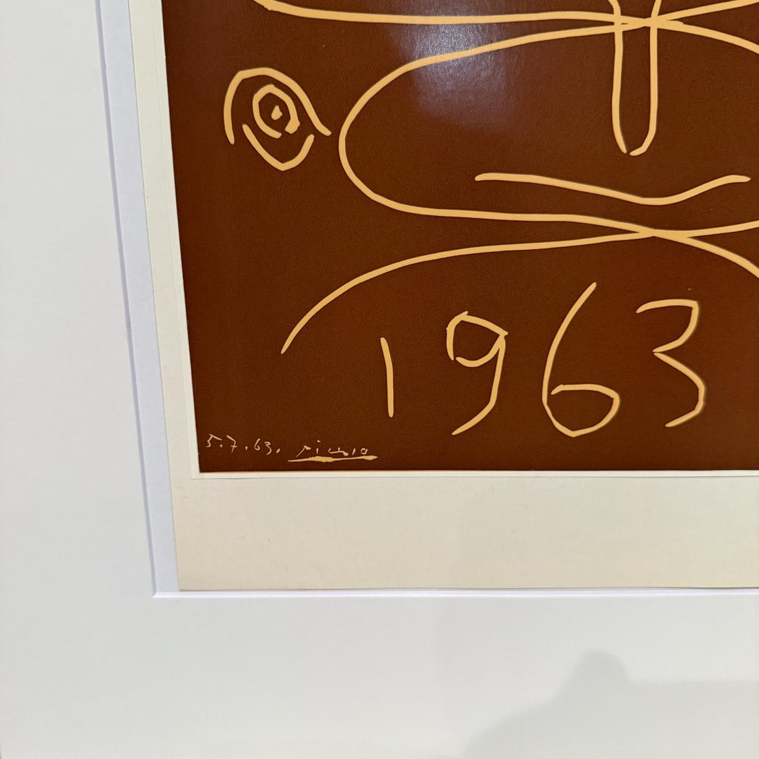 1963 Pablo Picasso Exposition Vallauris Poster Linocut - 6