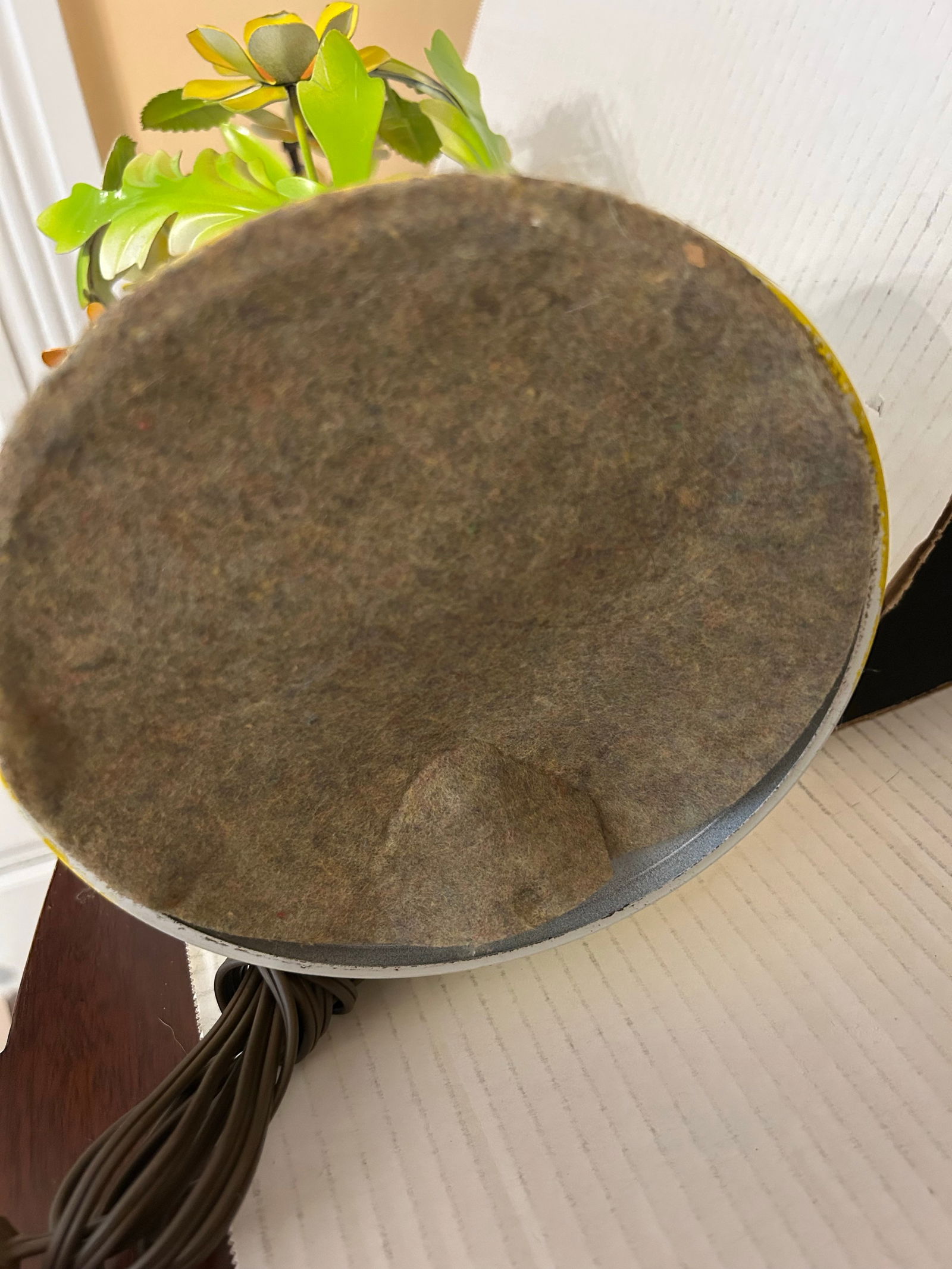 1960's Floral Tole Table Lamp - 8