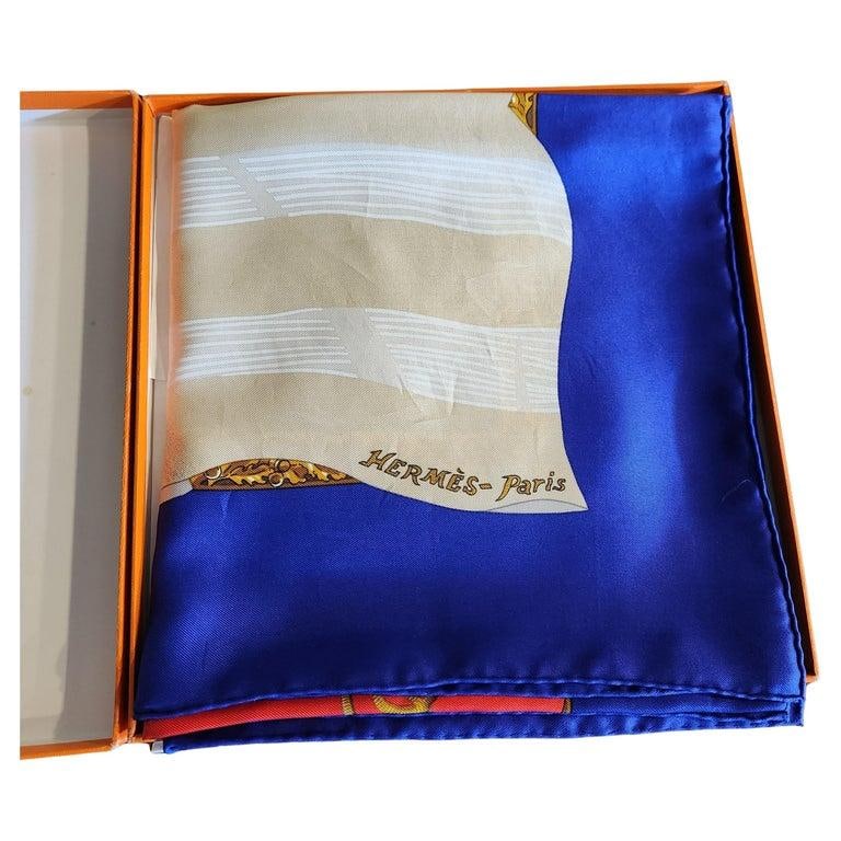 1980s HermÃ¨s Silk Scarf Hilton McConnico Souvenirs De Paris Boxed - 2