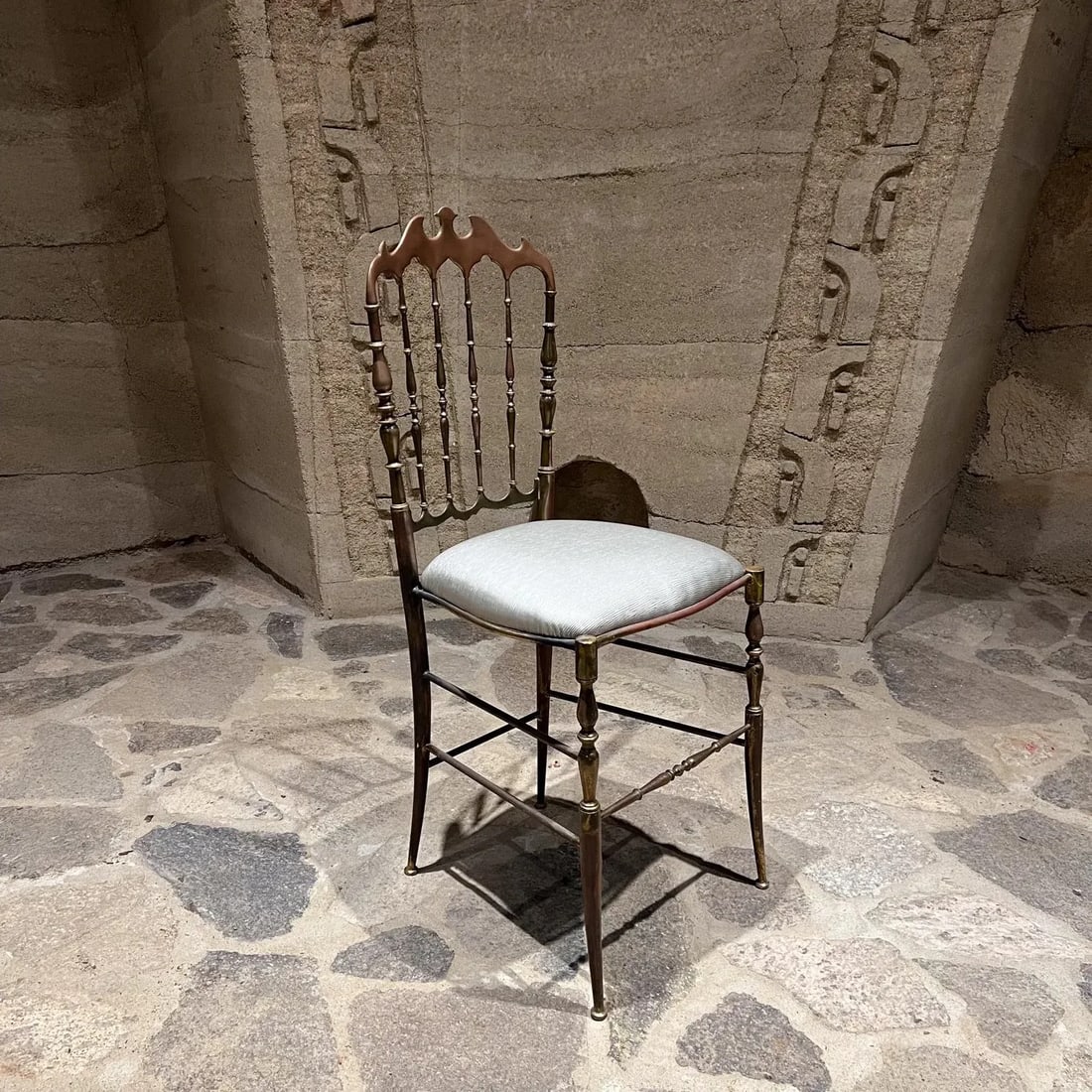 1950s Chiavari Chair in Bronze Italy - 11