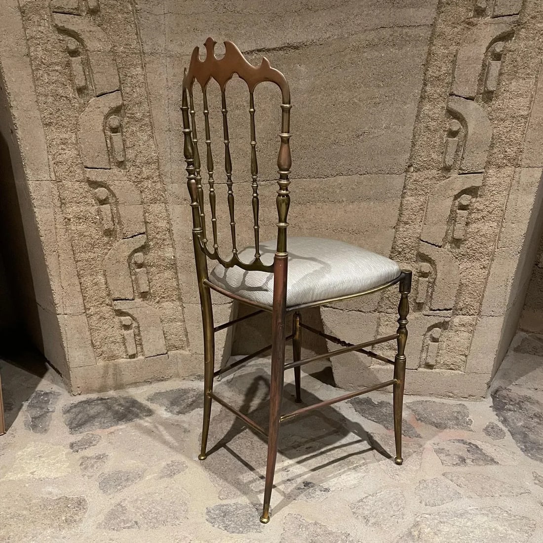 1950s Chiavari Chair in Bronze Italy - 12