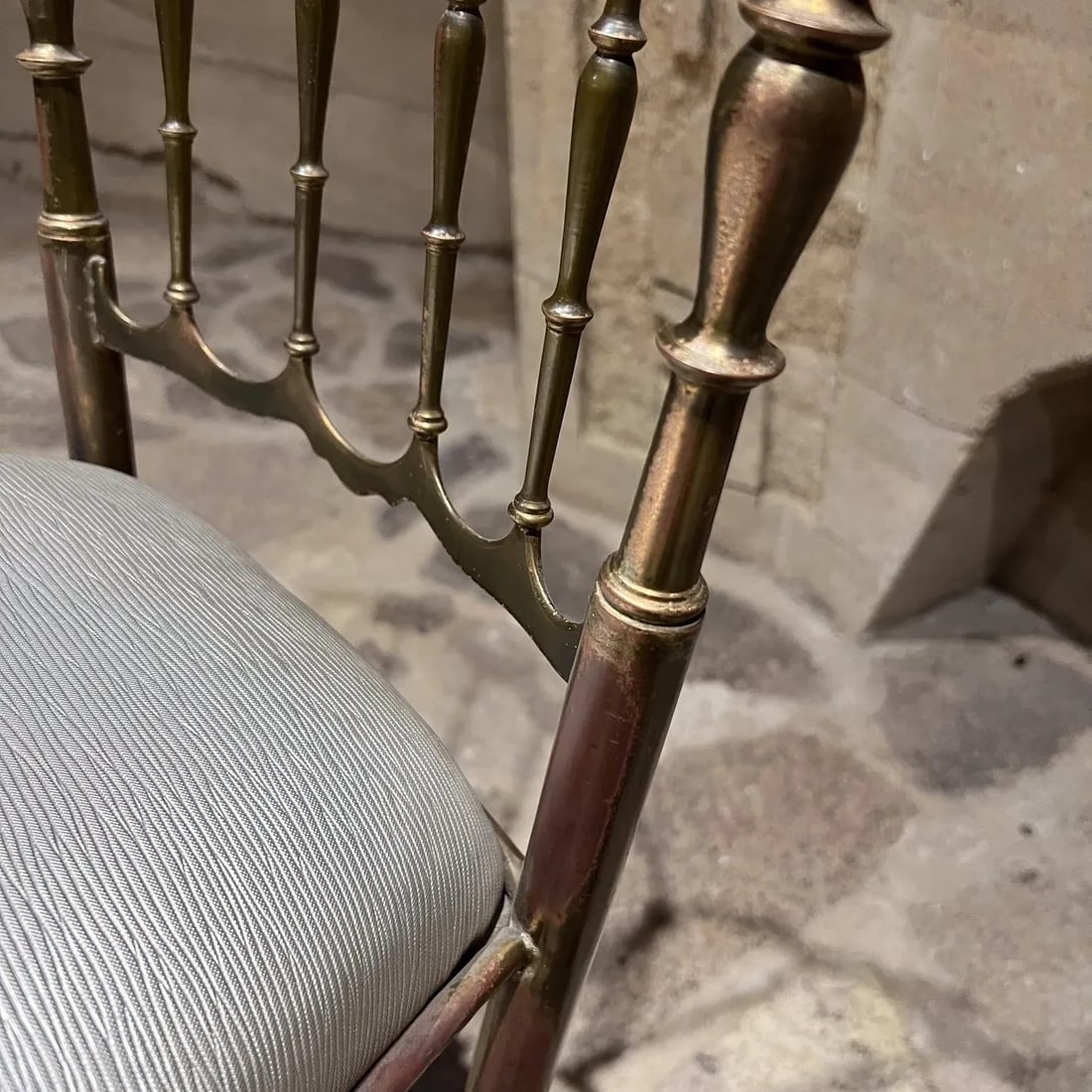 1950s Chiavari Chair in Bronze Italy - 3