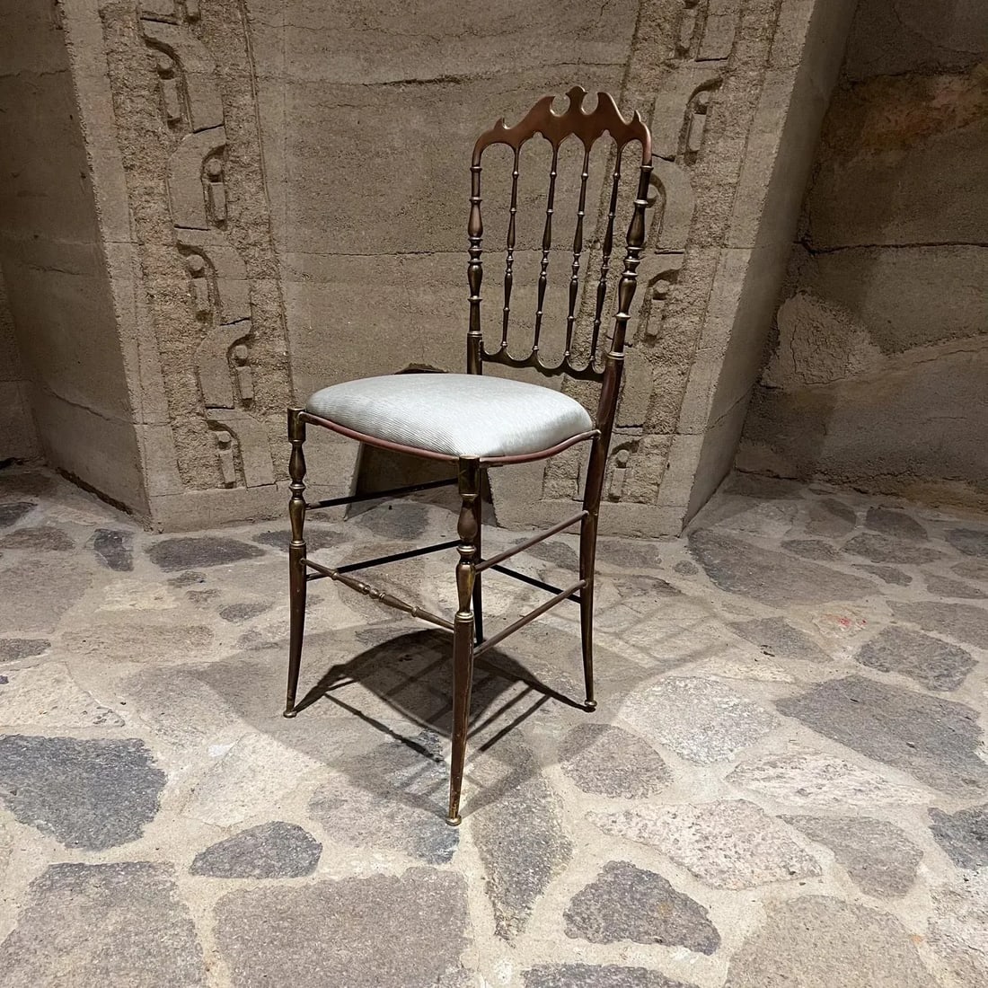 1950s Chiavari Chair in Bronze Italy - 8