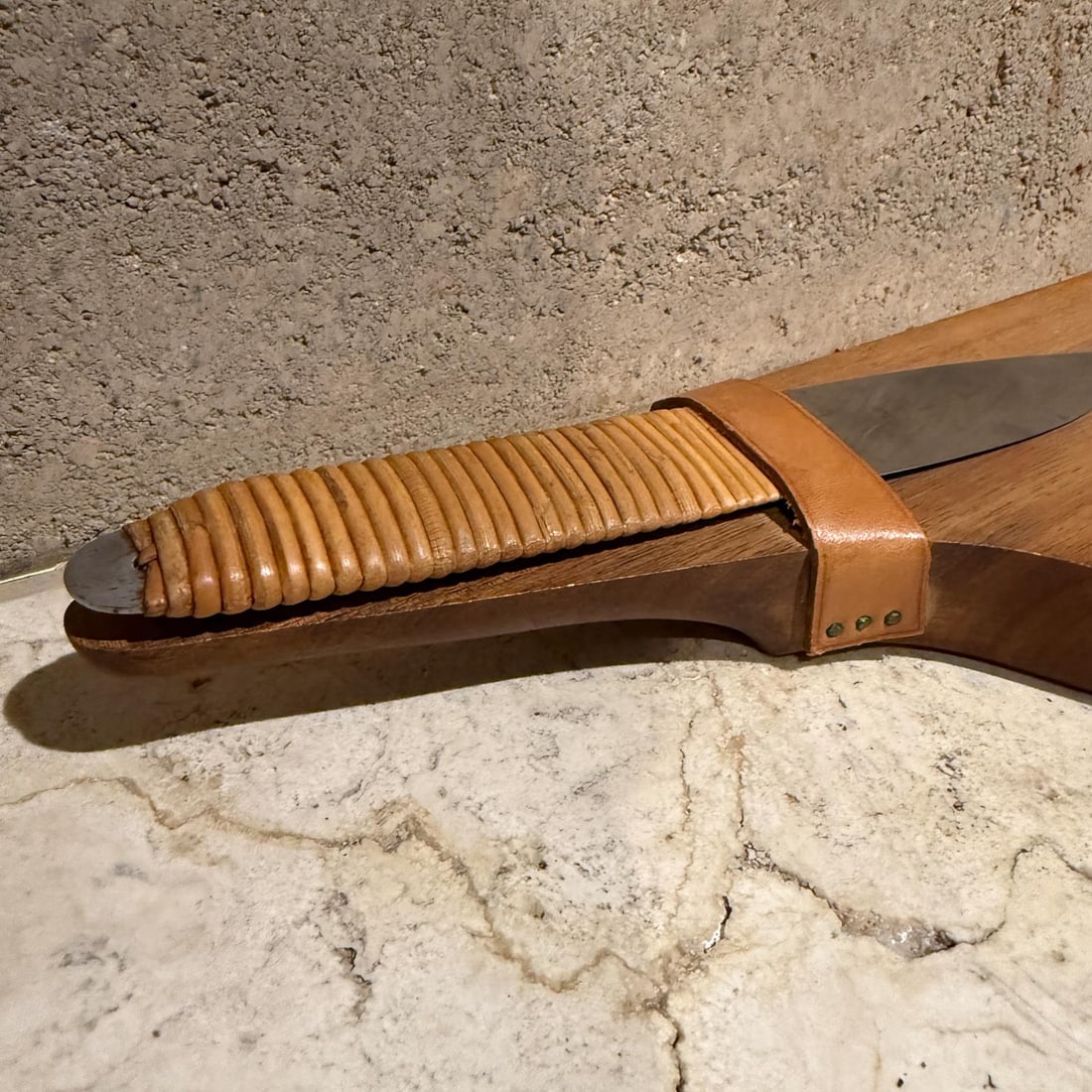 1950s Carl Auböck Charcuterie Sculptural Snack Board and Knife Austria - 7