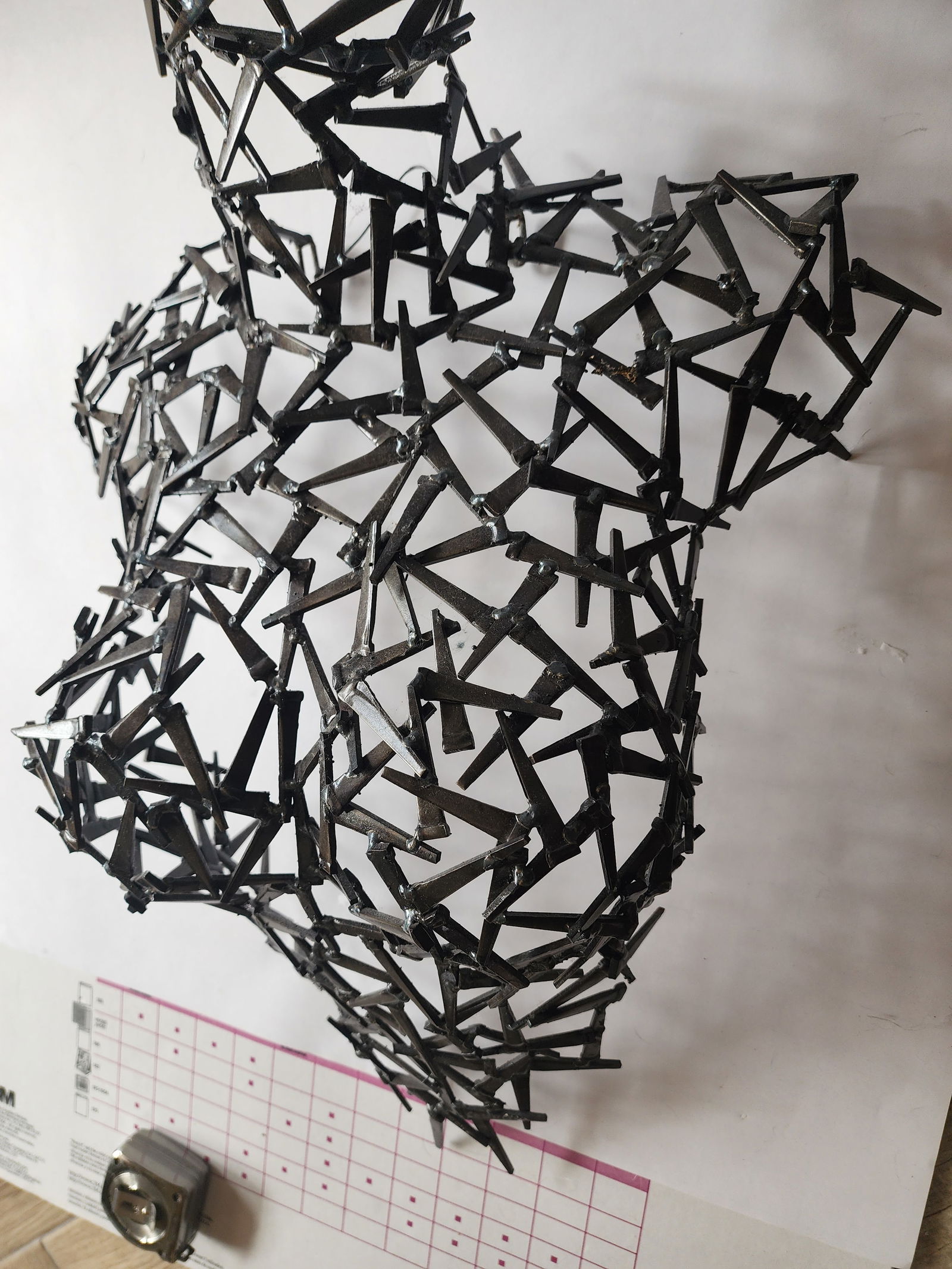 Corey Ellis Life Size Metal Sculpture - 4