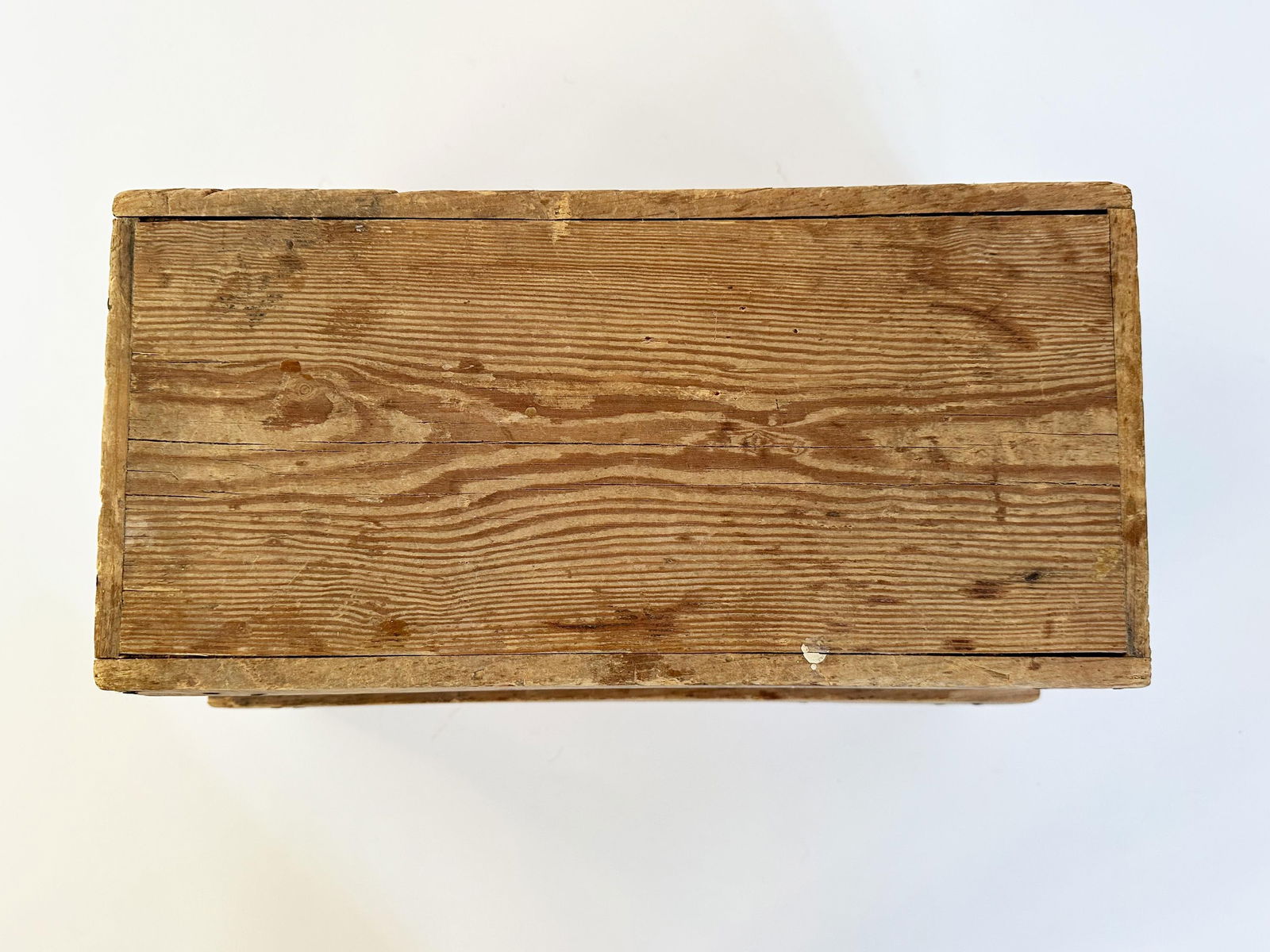 1930s Antique Primitive Distressed Wood Milking Stool - 10