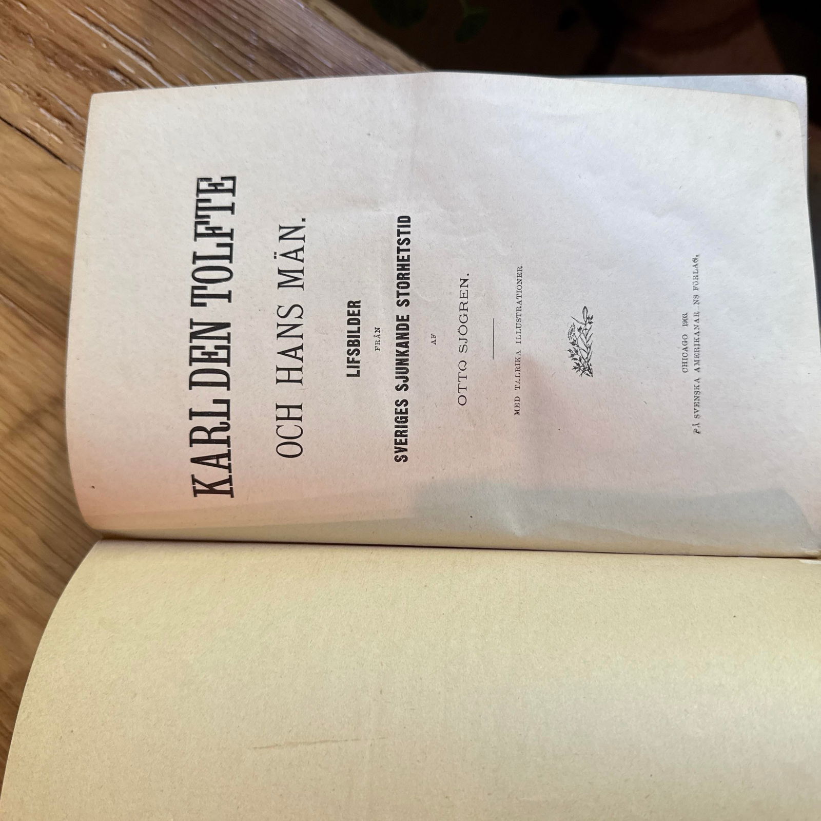 1903 Antique Historical Literature Hardcover-Swedish "Karl Den Tolfte Och Hans Man Lifsbilder Fran - 3