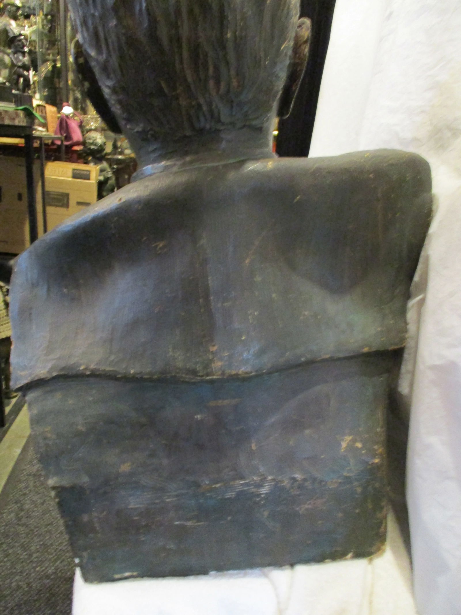 Vintage Plaster Bust Simon Bolivar by Nichola Veloz - 8