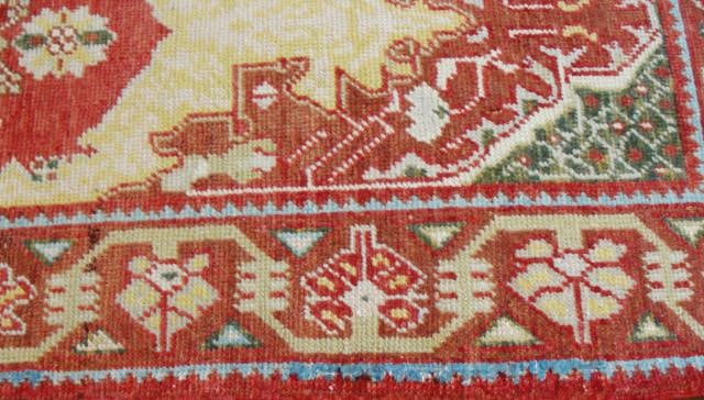 Antique Oushak Rug, Double Prayer - 4