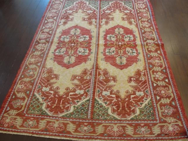 Antique Oushak Rug, Double Prayer - 8