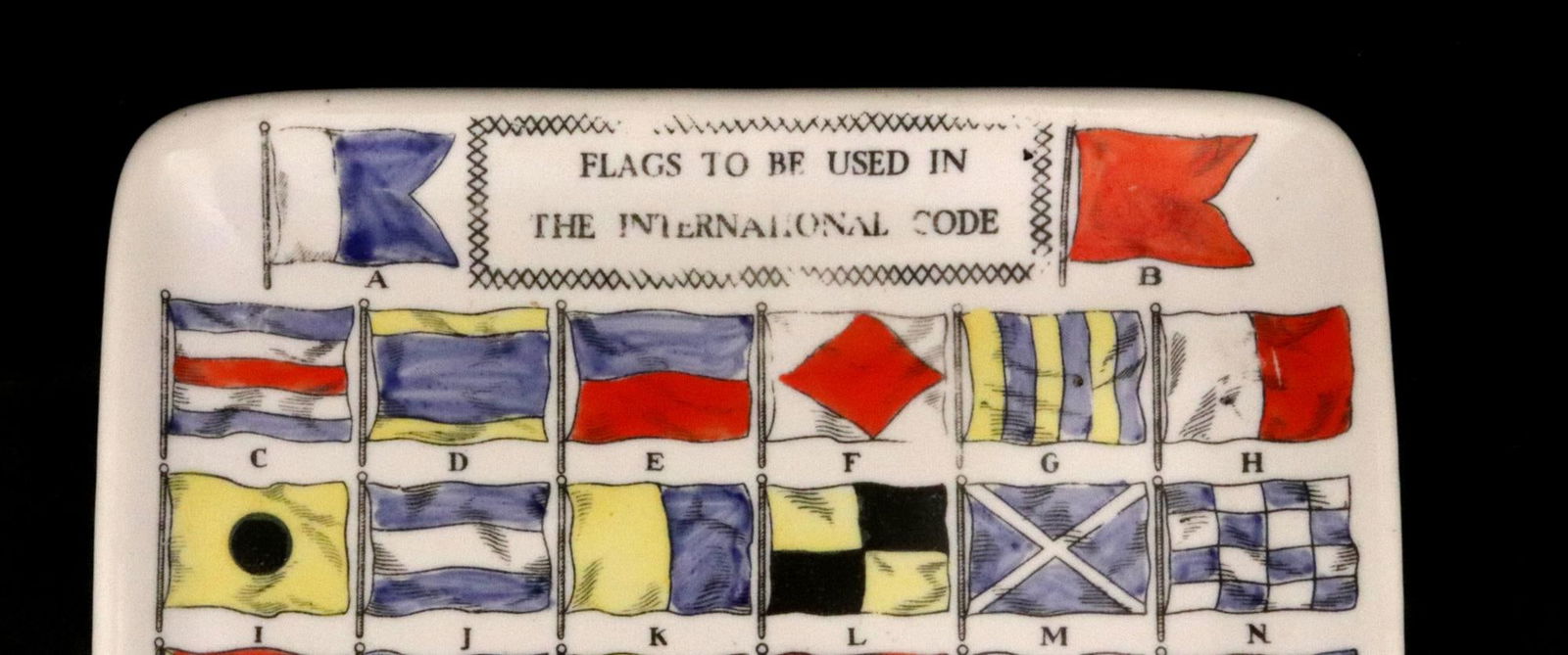 Piero Fornasetti Ceramic International Flag Code Jewelry Dish - 2