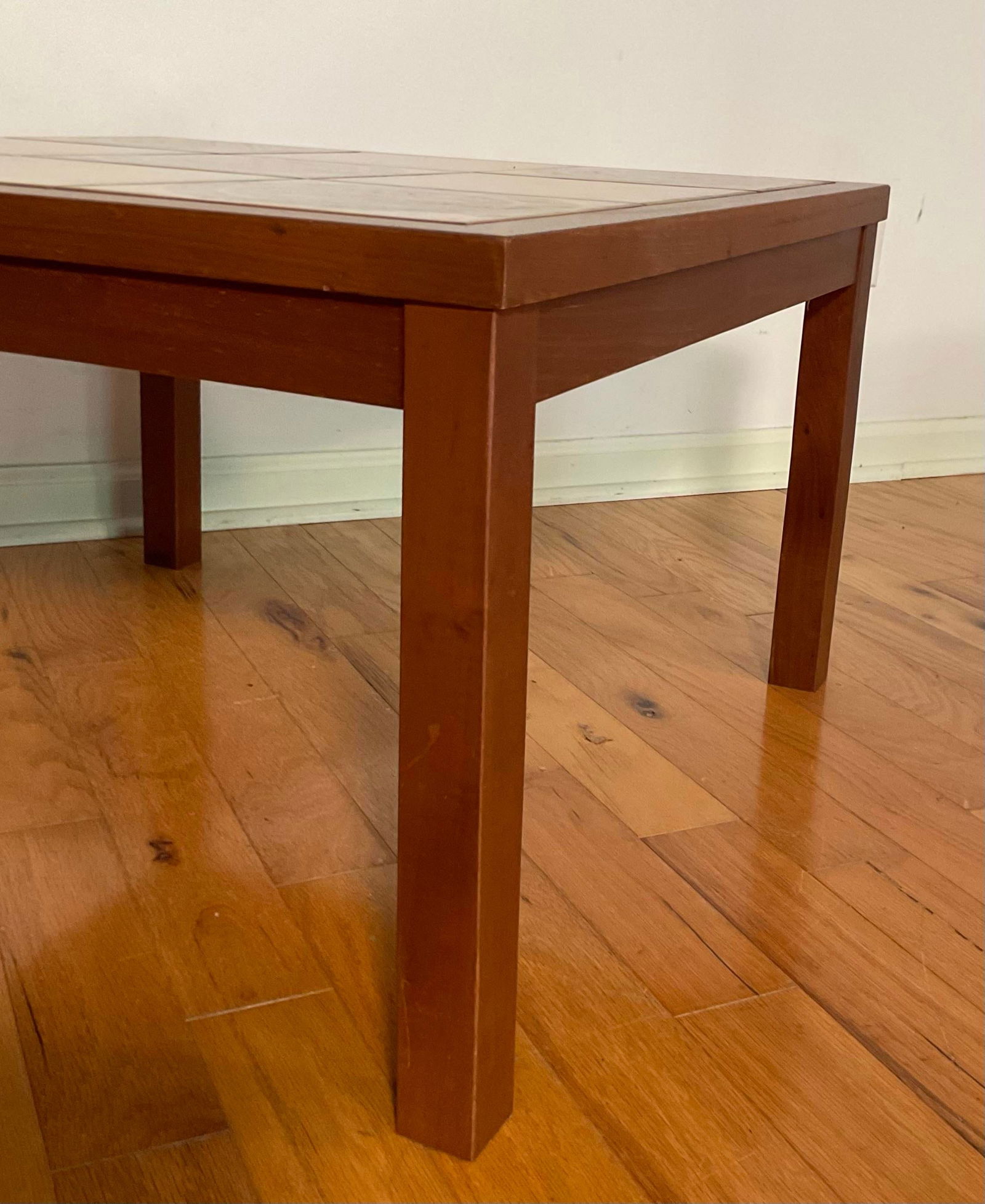 Pair of Danish Modern Tiled-Top Teak Square End Tables, Circa 1970s - 8