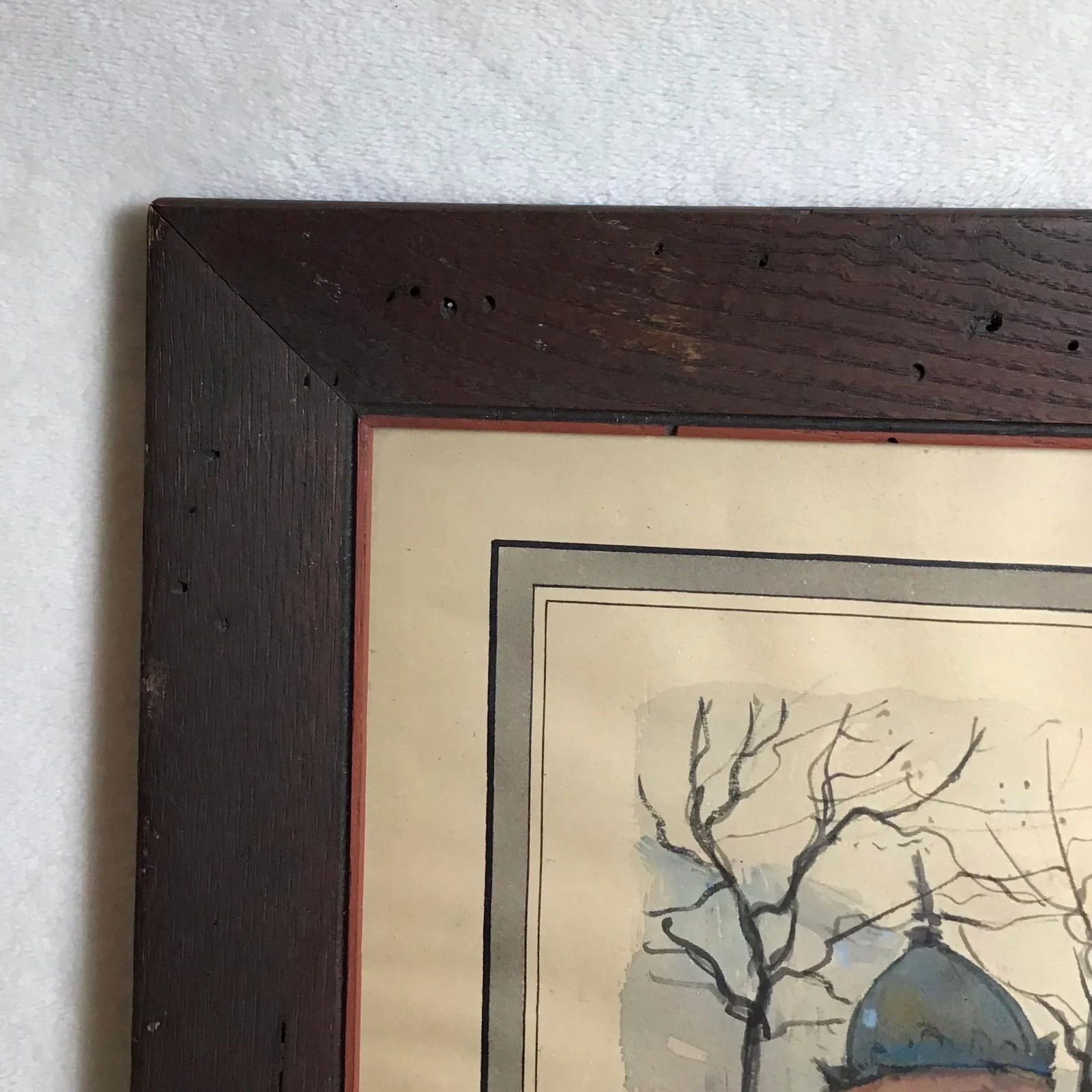 Vintage Paris Boulevard Bonne Nouvelle Watercolor Painting - 7