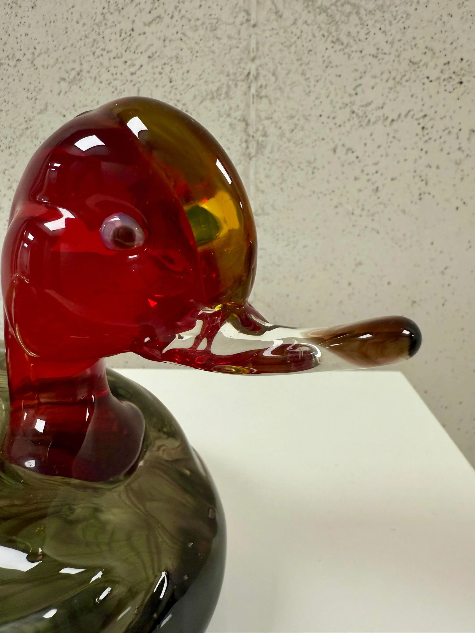 Vintage Signed Gino Cenedese Murano Glass Duck - 3