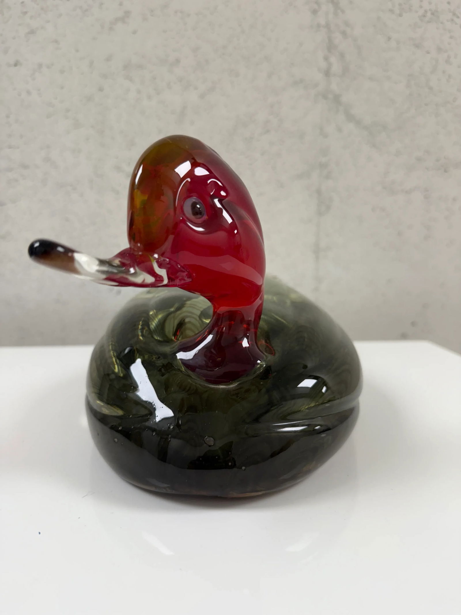 Vintage Signed Gino Cenedese Murano Glass Duck - 6