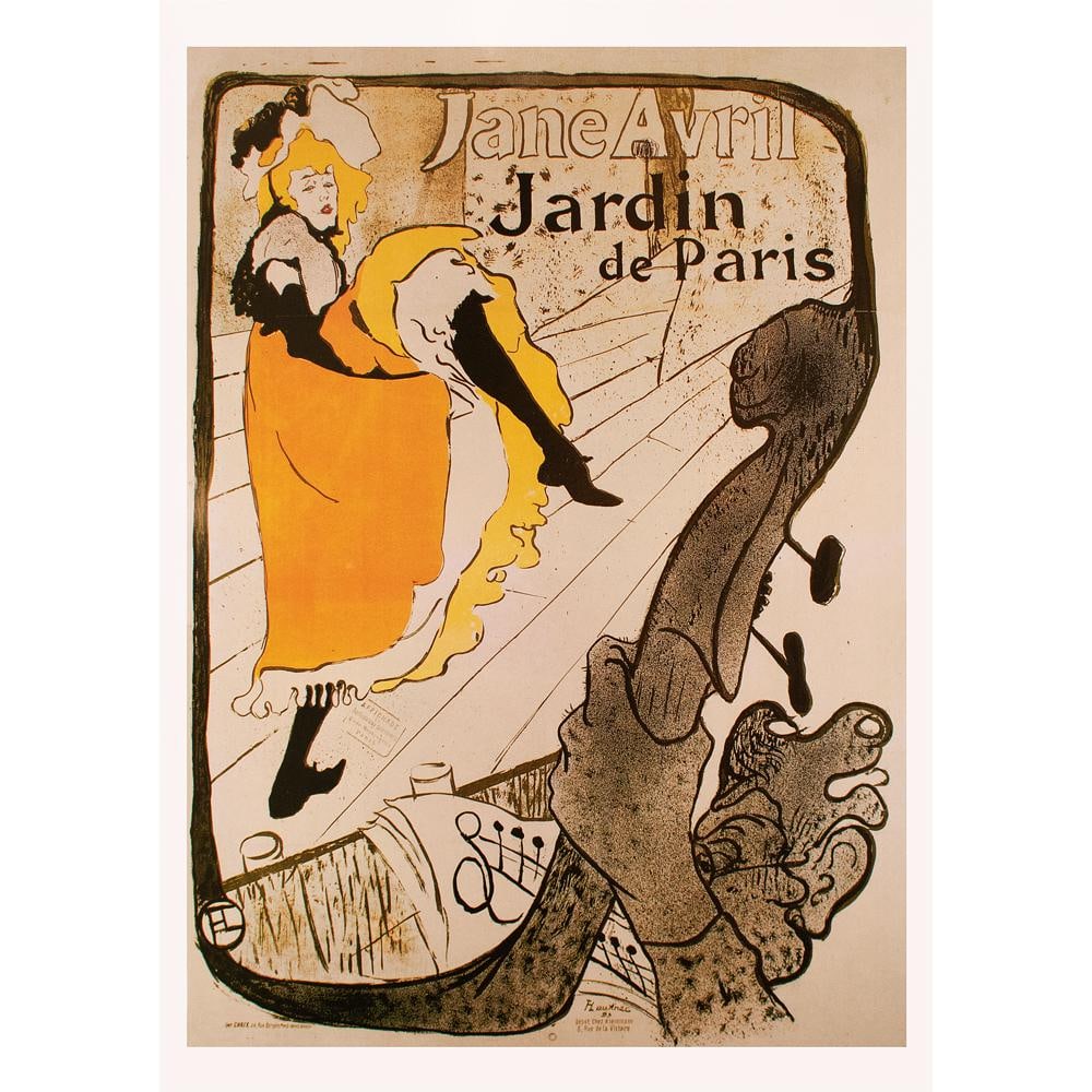 1992 After Henri De Toulouse-Lautrec "Jane Avril Au Jardin De Paris", First German Edition Large Pos - 8