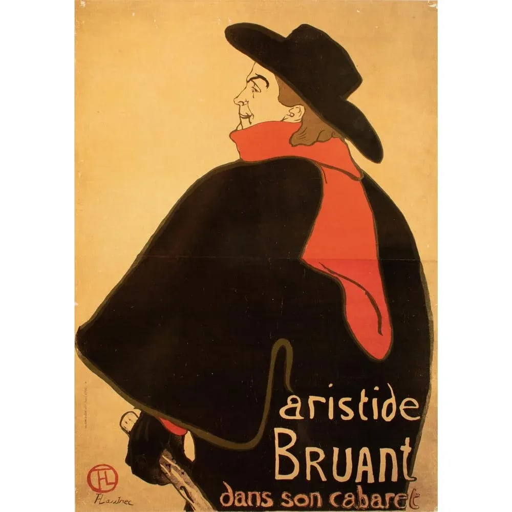1993 After Henri De Toulouse-Lautrec Large "Poster for Singer Aristide Bruant", First German Edition - 7