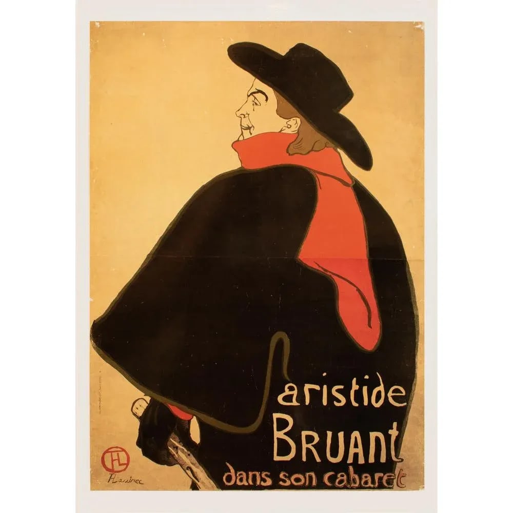 1993 After Henri De Toulouse-Lautrec Large "Poster for Singer Aristide Bruant", First German Edition - 8