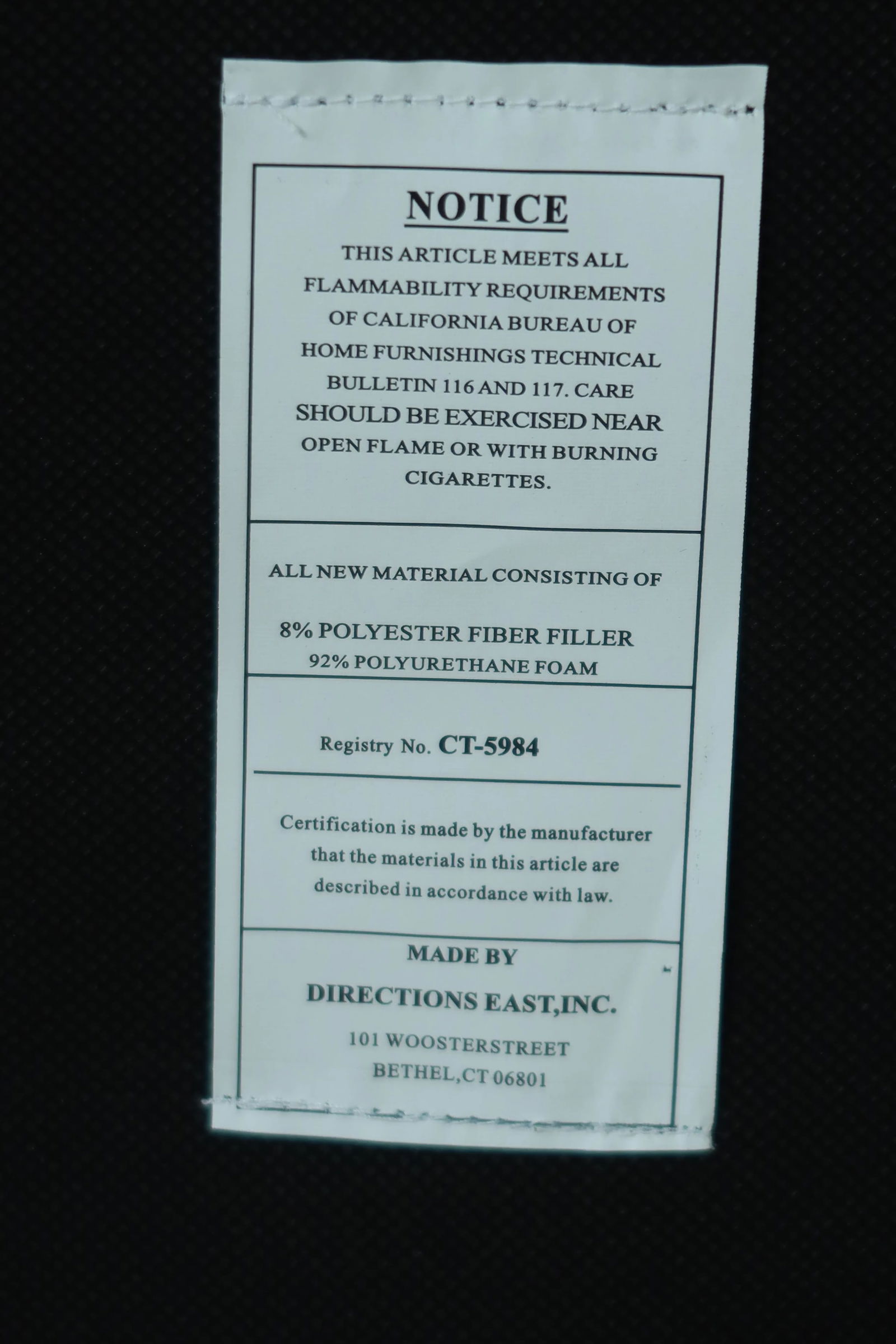 Directions East Modern Black & Chrome Chair & Ottoman - 9