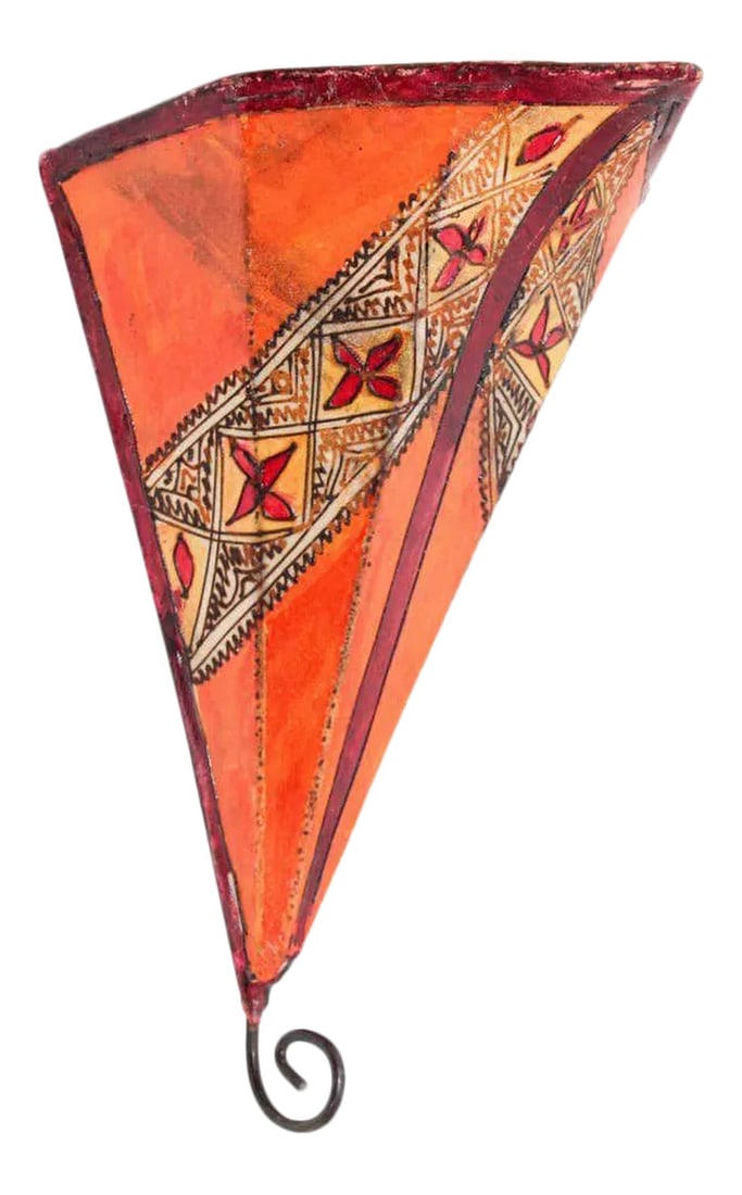 Parchment Folk Art African Wall Sconce (1 of 8)