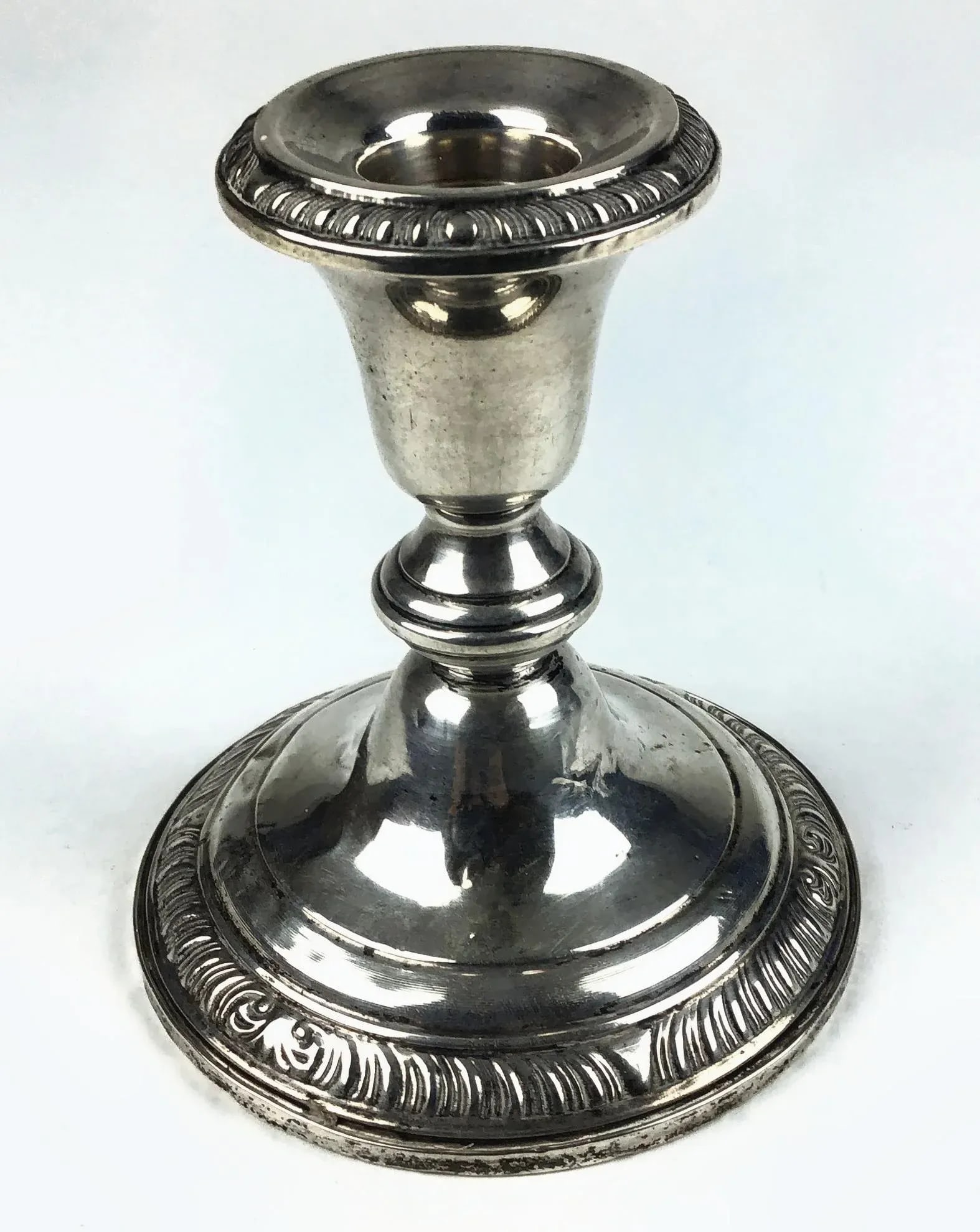 Antique Frank Whiting Weighted Sterling Candlestick Holder - 10
