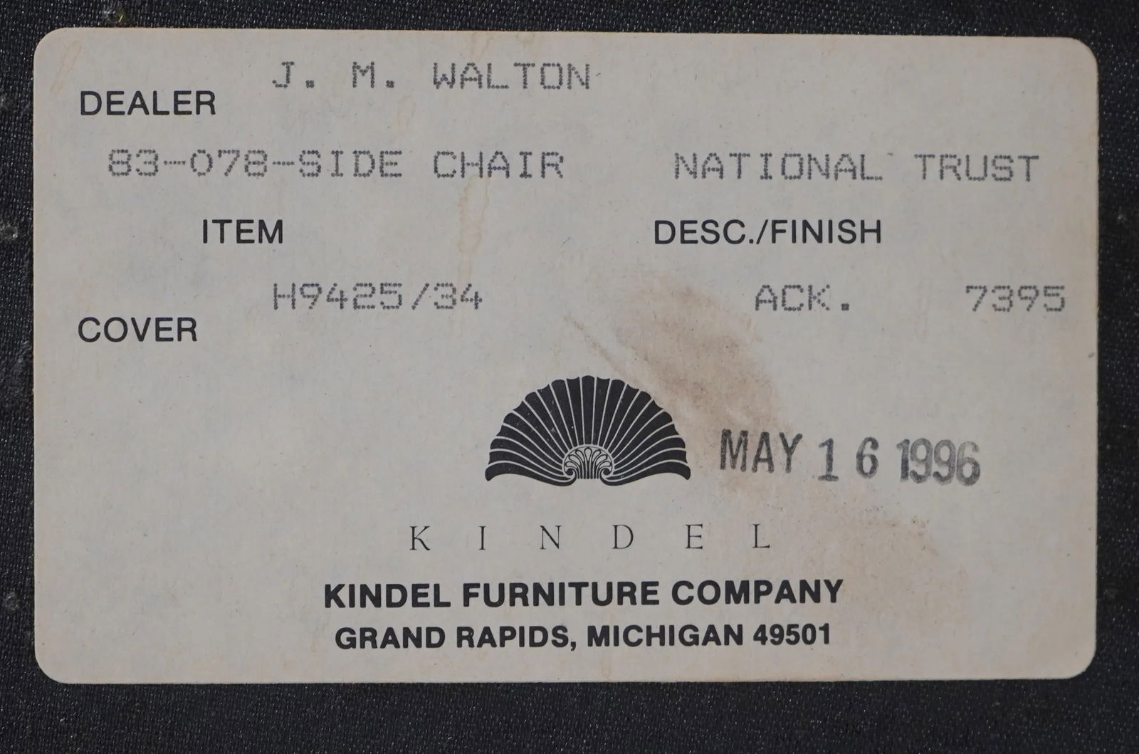 Kindel National Trust Mahogany Side Chair - 11