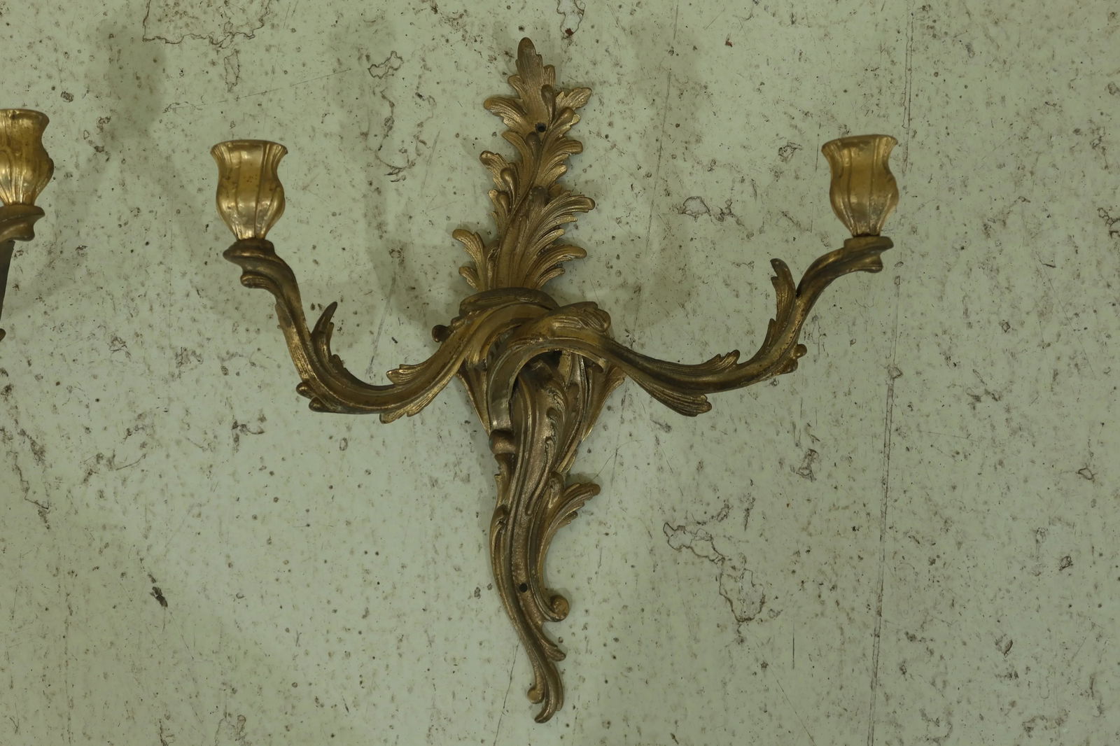 French Louis XV Style Bronze Candelabras - a Pair - 2