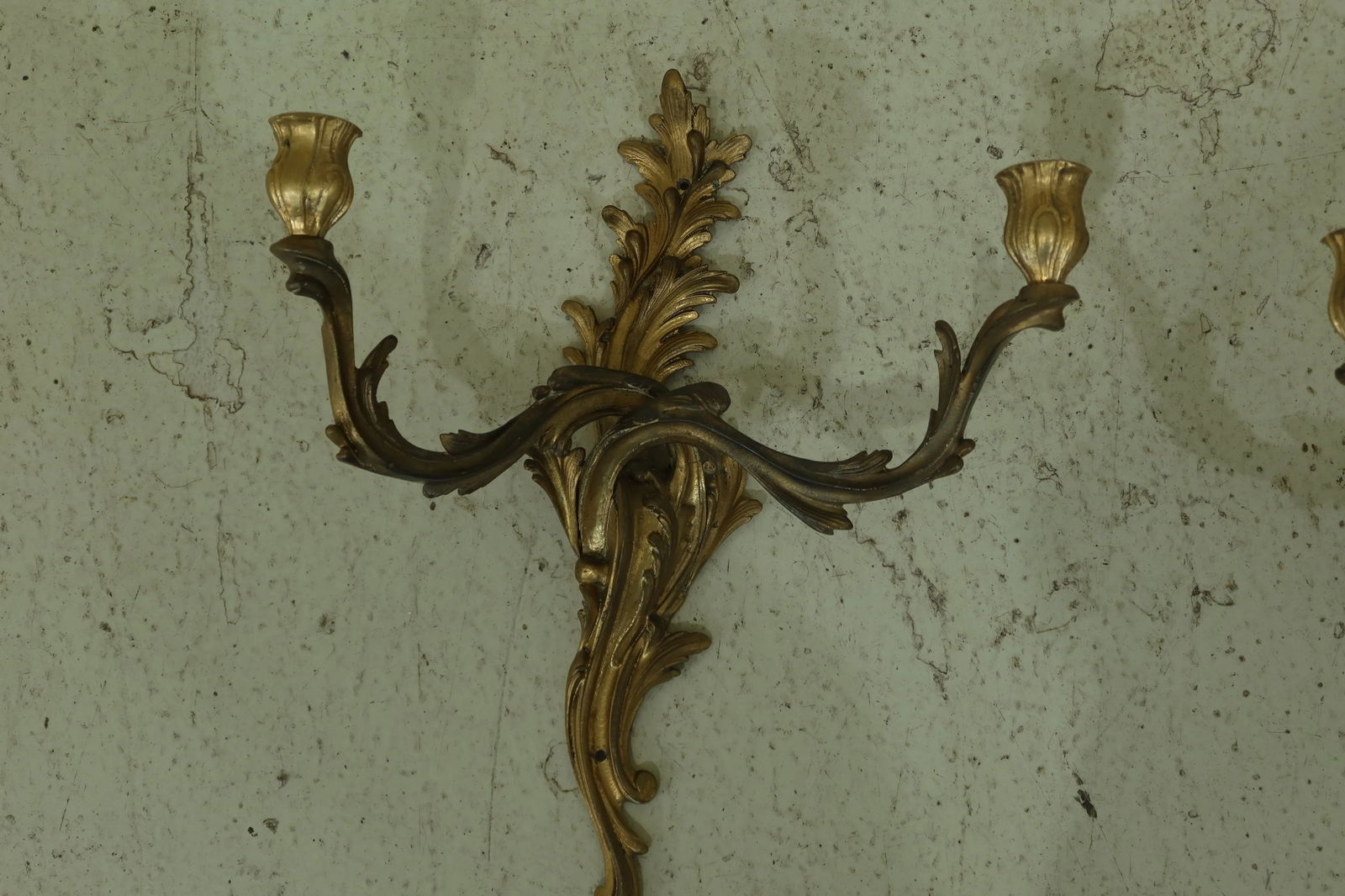 French Louis XV Style Bronze Candelabras - a Pair - 3