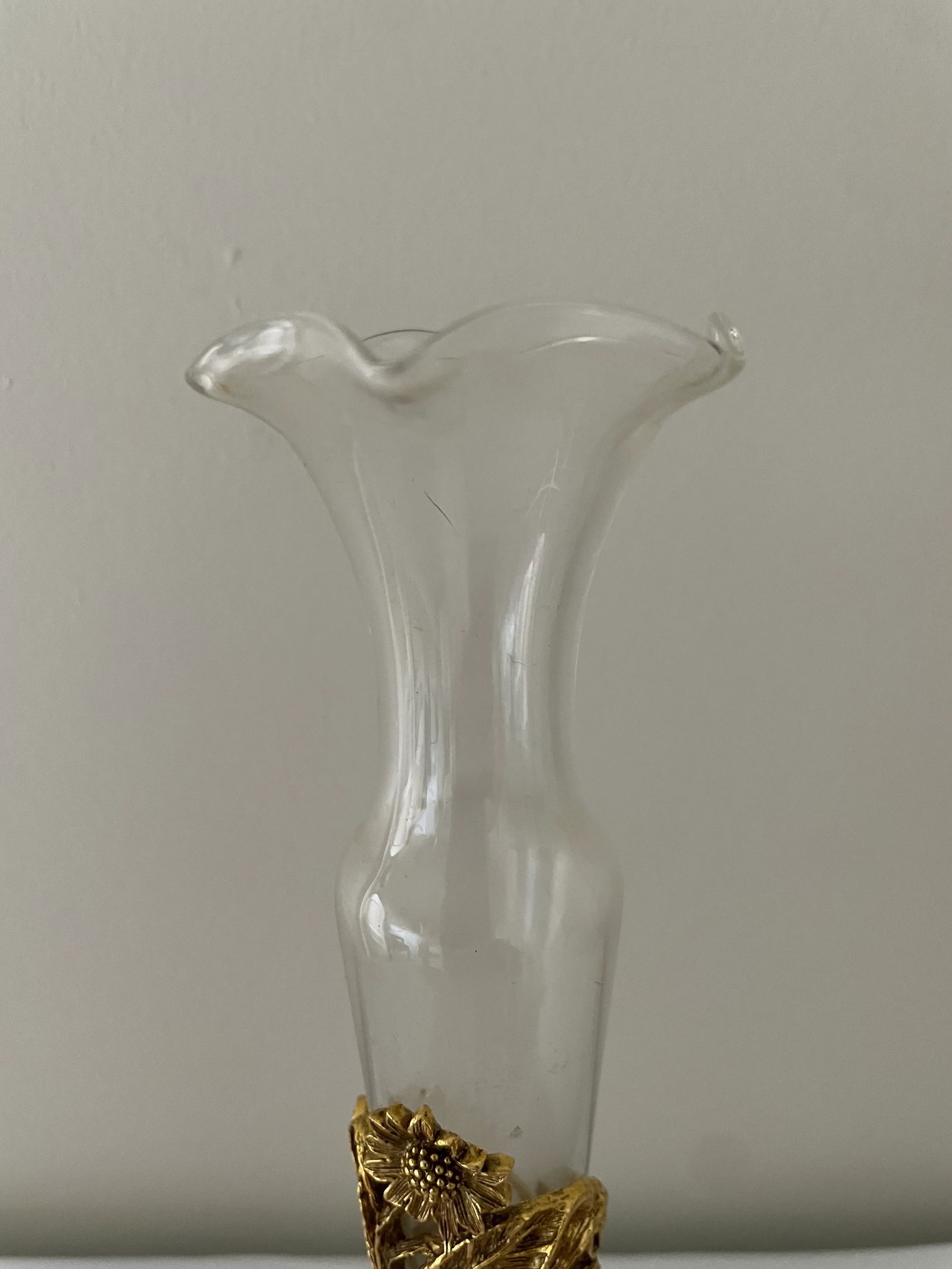 Vintage Matson Ormolu 24k Gold Plated Bud Vase - Round Bottom - 3