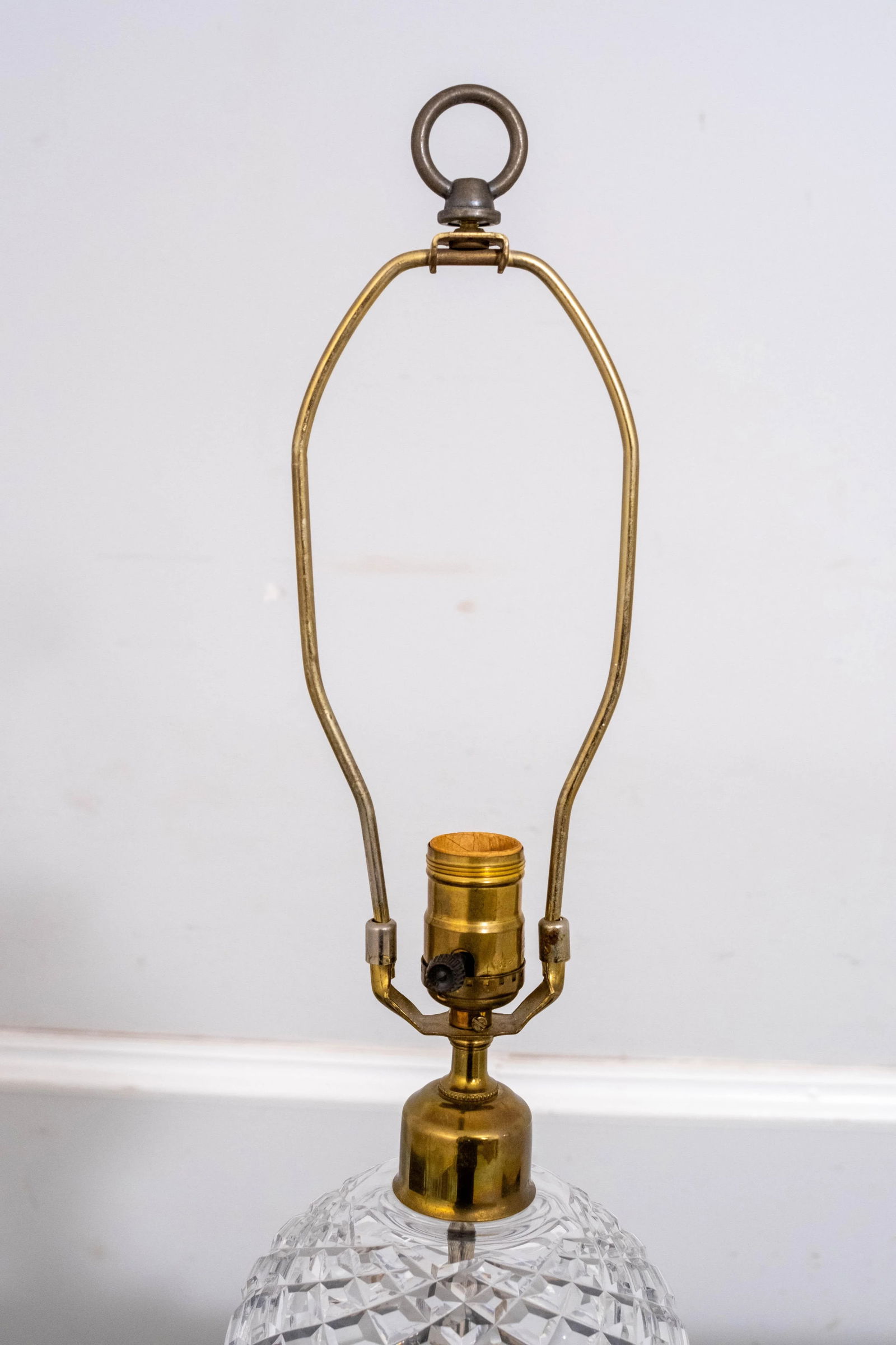 Waterford Crystal & Brass Table Lamp - 6