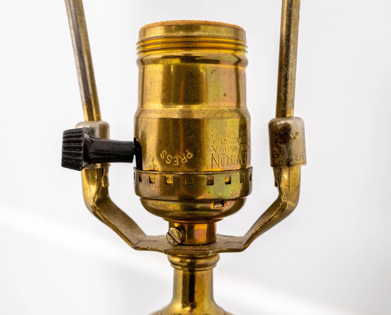 Waterford Crystal & Brass Table Lamp - 7