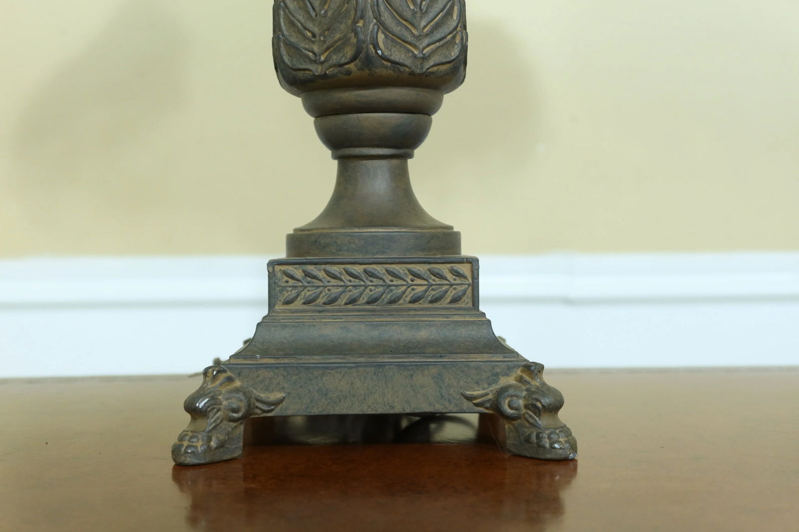 Large Metal Bronze Finish Table Lamp - 5