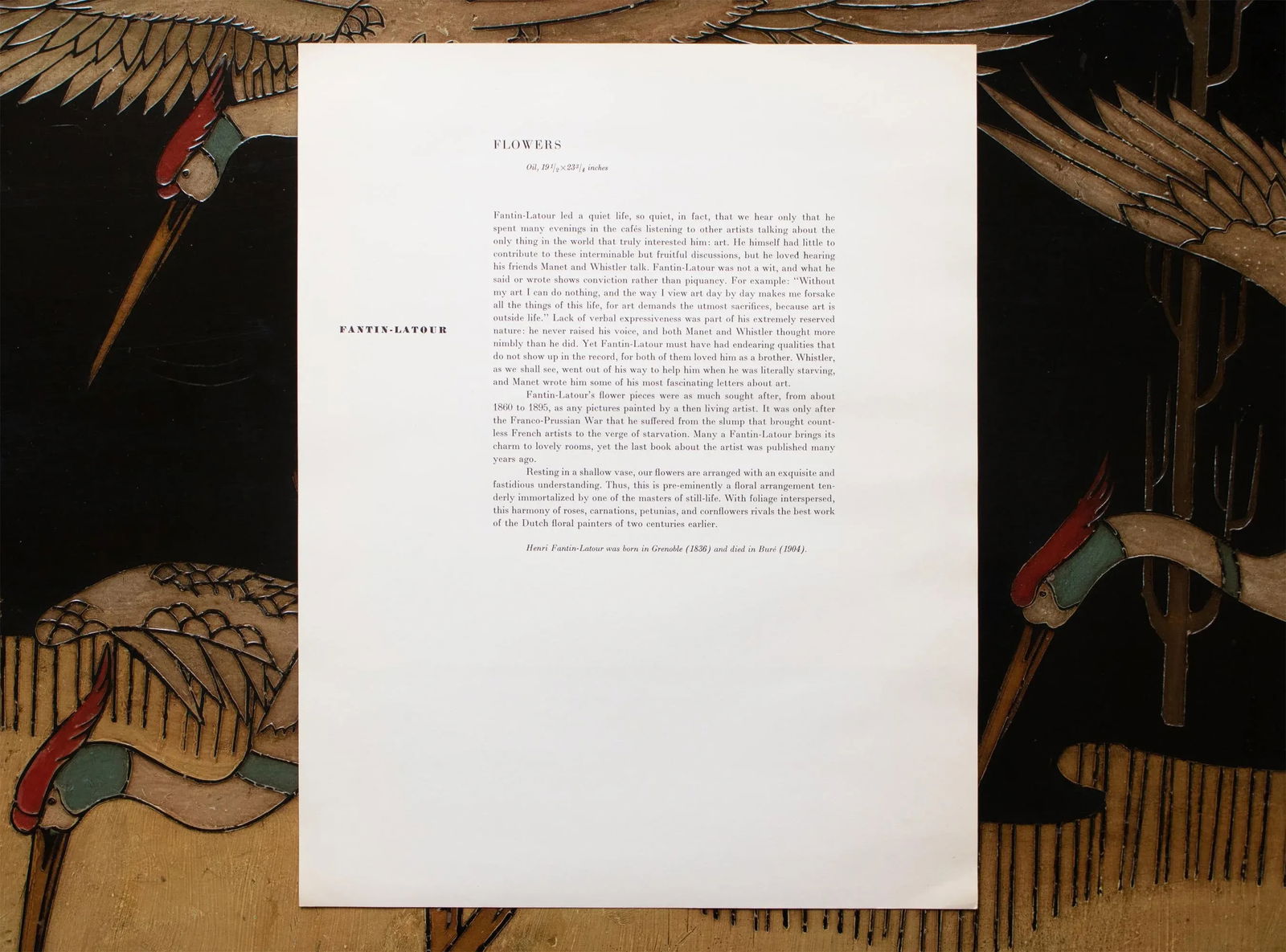 1950s After Henri Fantin-Latour "Flowers", First Edition Swiss Full-Color Print - 7