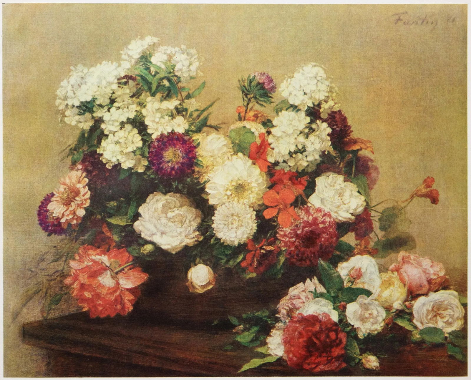 1950s After Henri Fantin-Latour "Flowers", First Edition Swiss Full-Color Print - 9