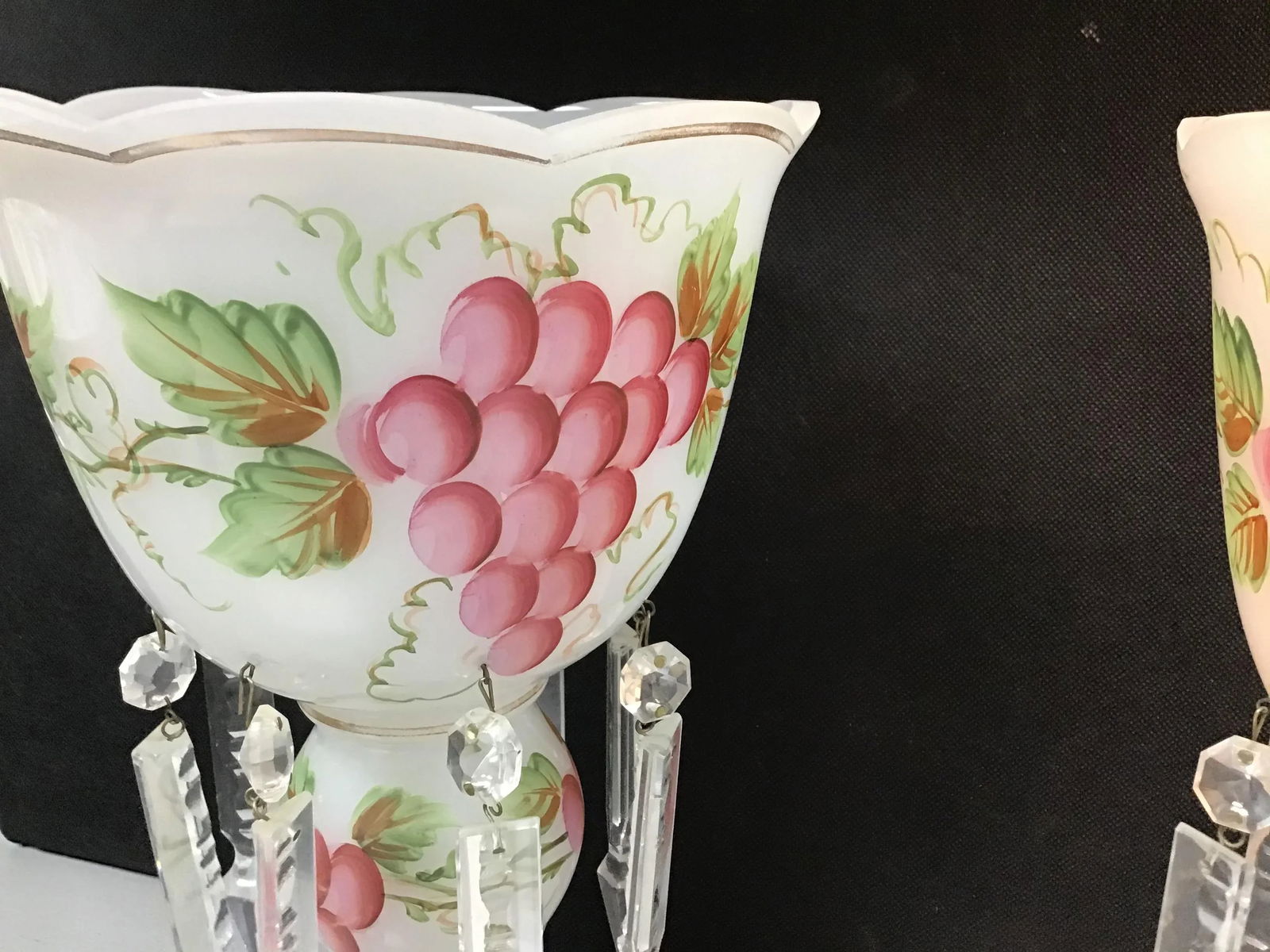 Bohemian Opaline Glass Lusters - 4