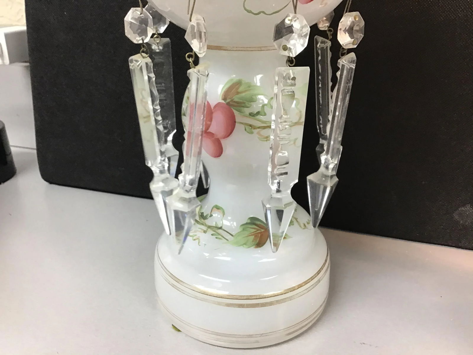 Bohemian Opaline Glass Lusters - 5